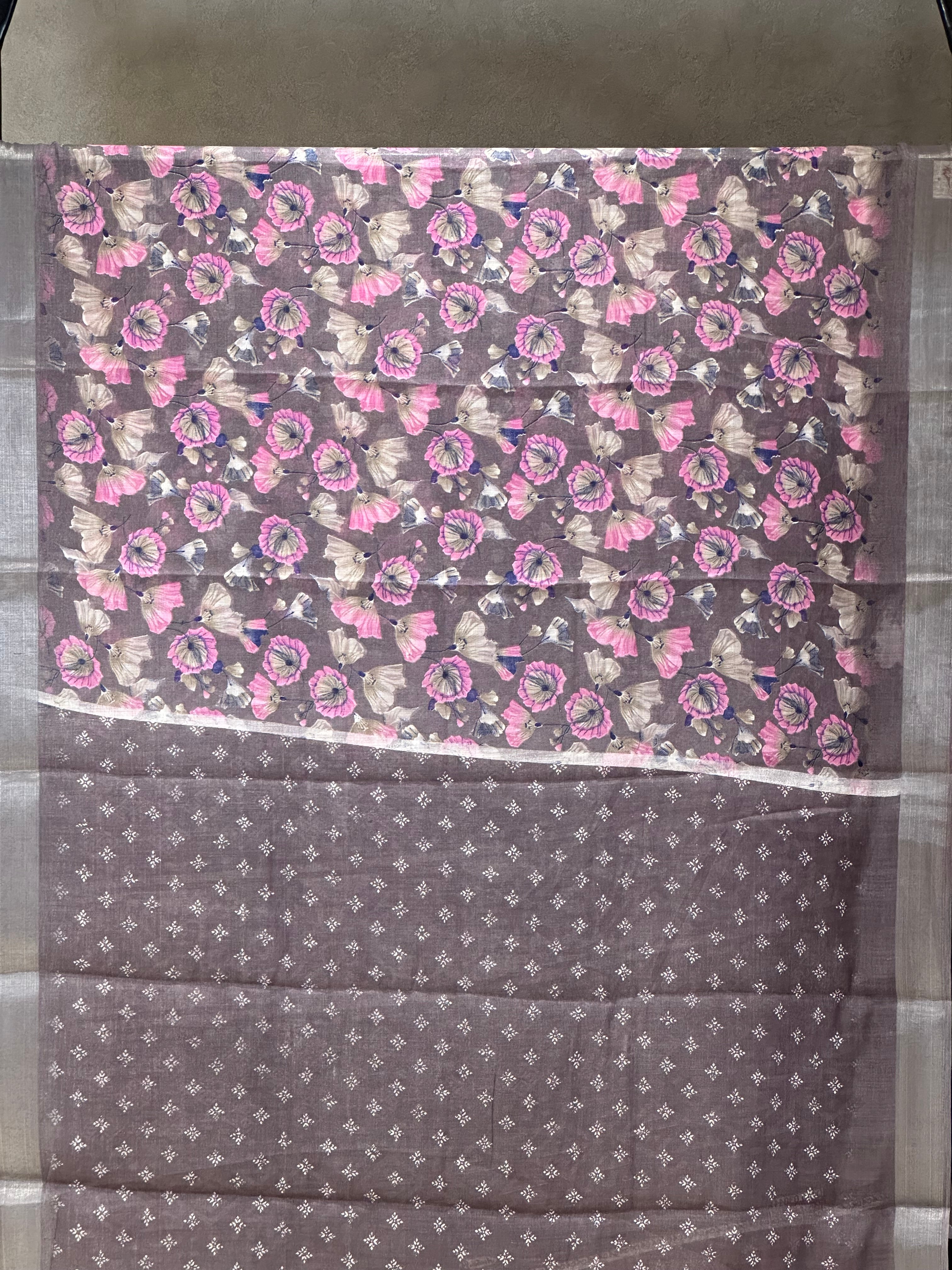 SEMI LINEN SAREE - 6226