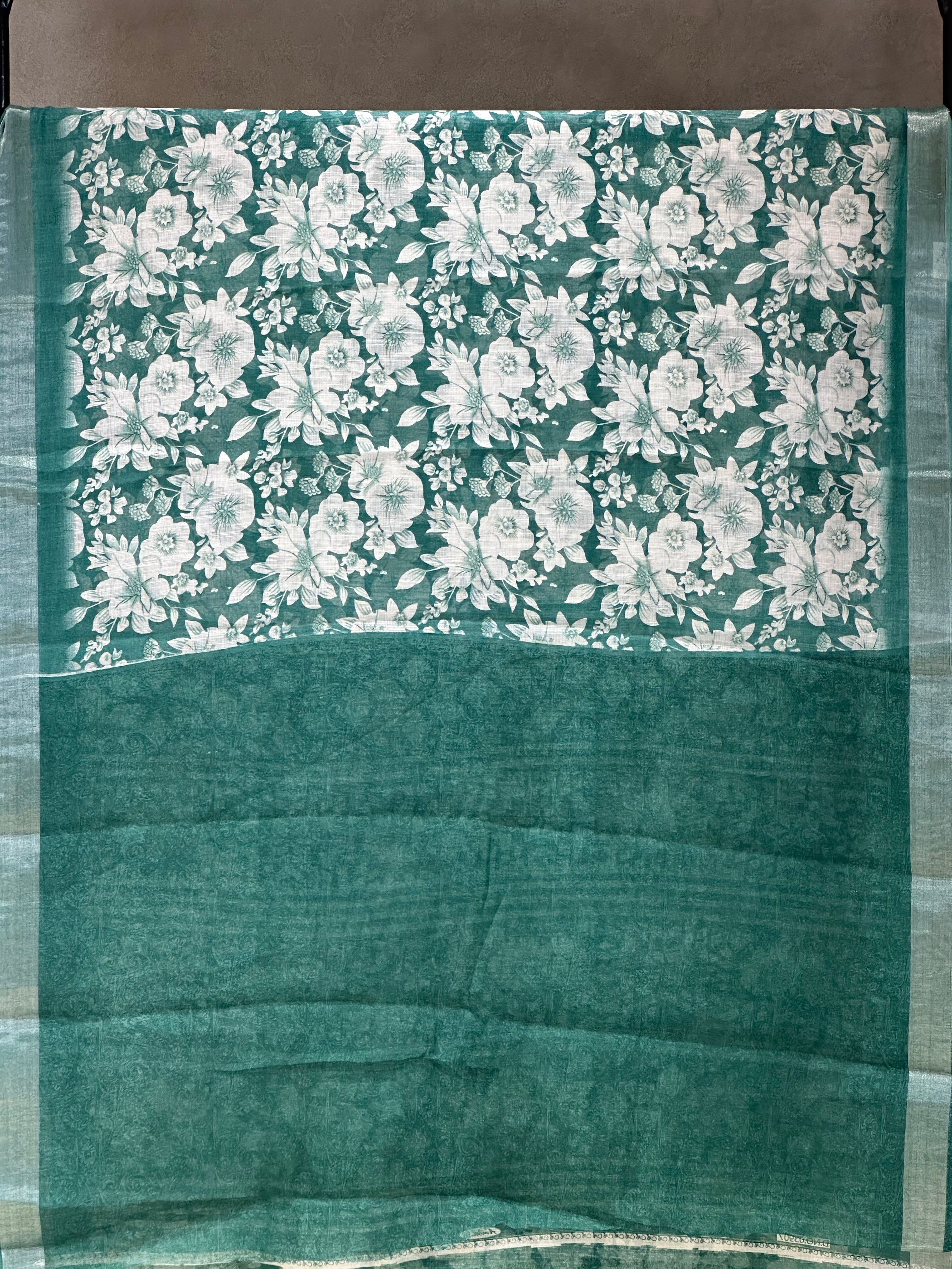 SEMI LINEN SAREE - 6193