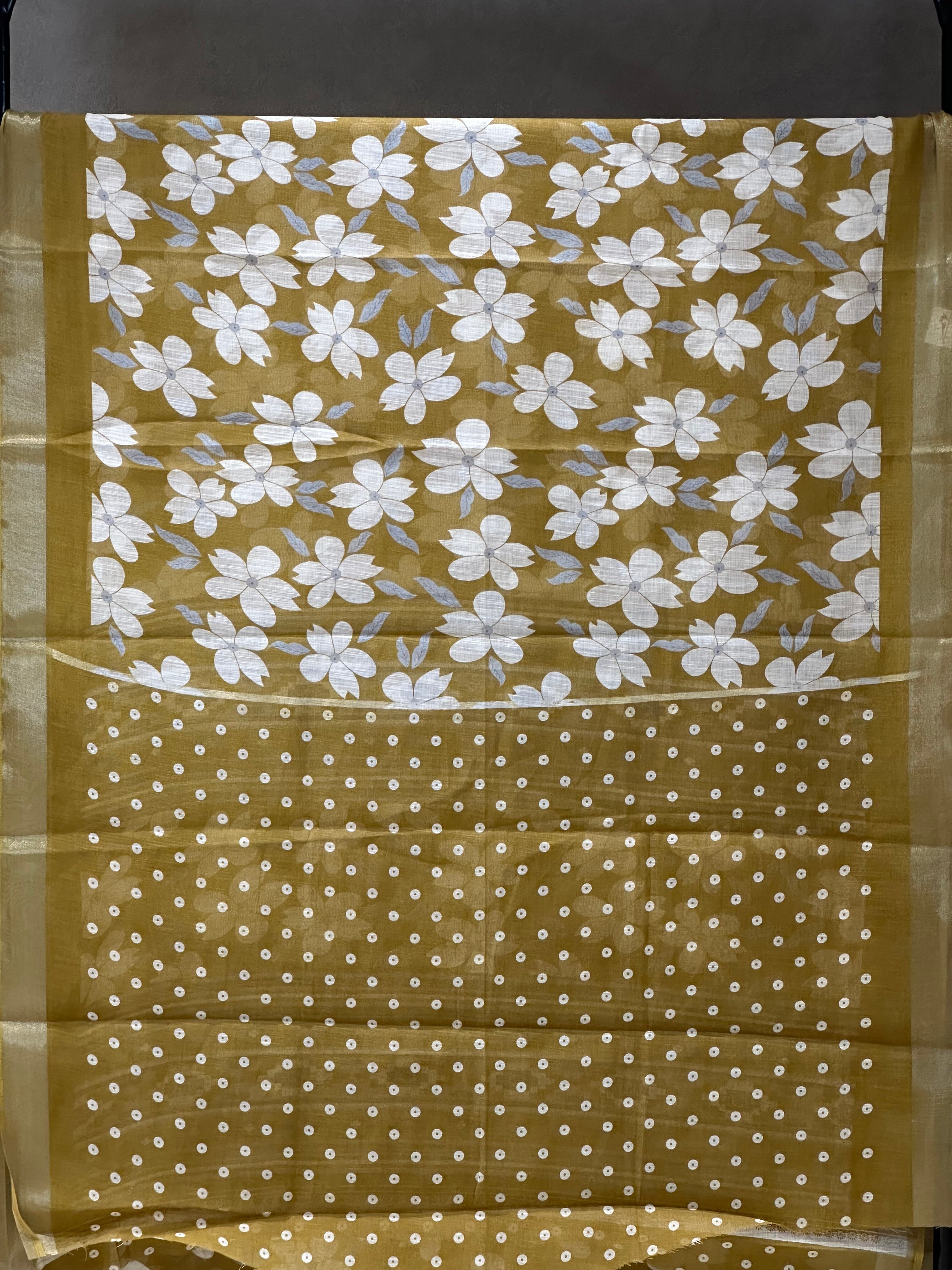 SEMI LINEN SAREE - 6223