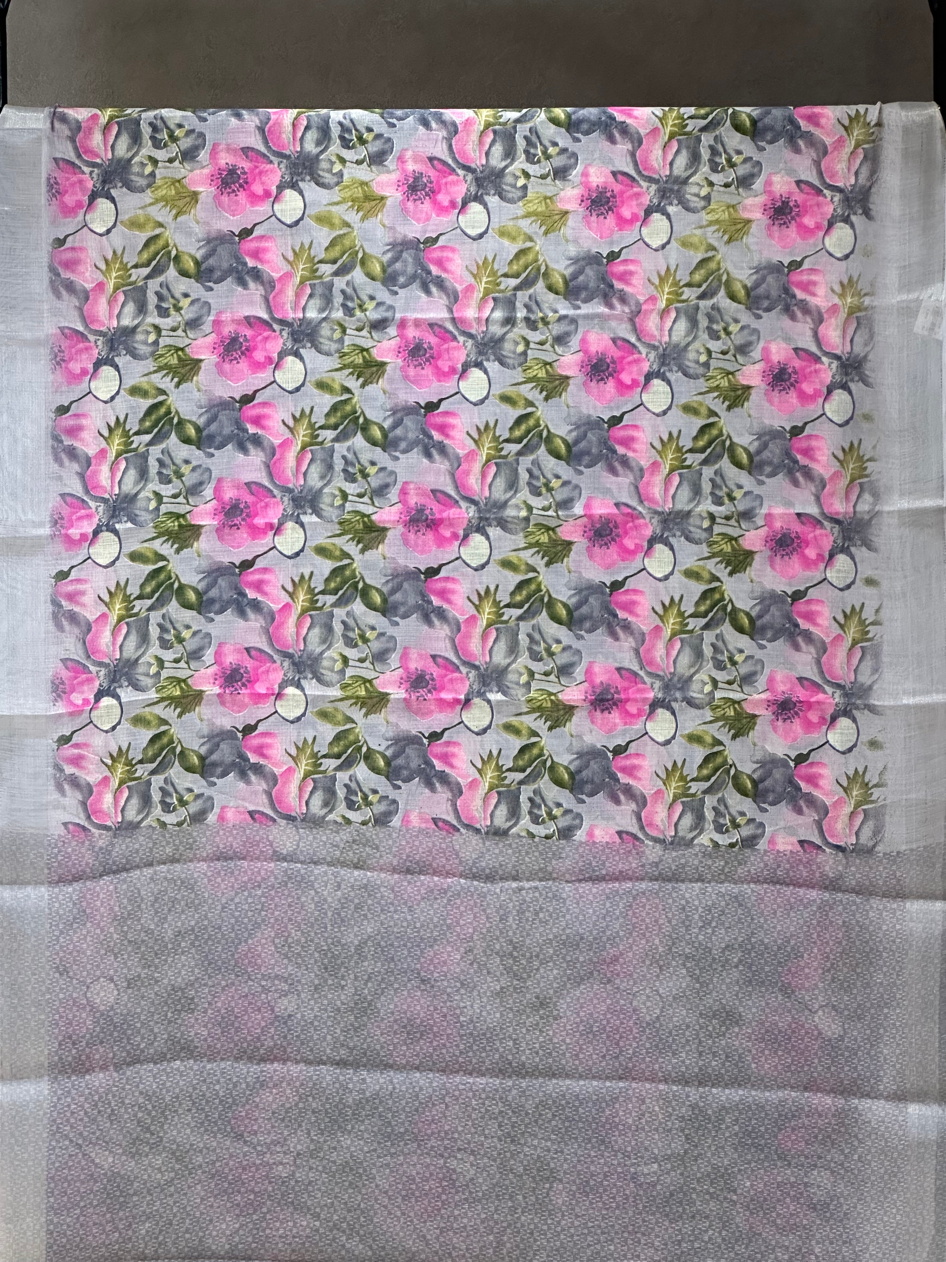 SEMI LINEN SAREE - 6227