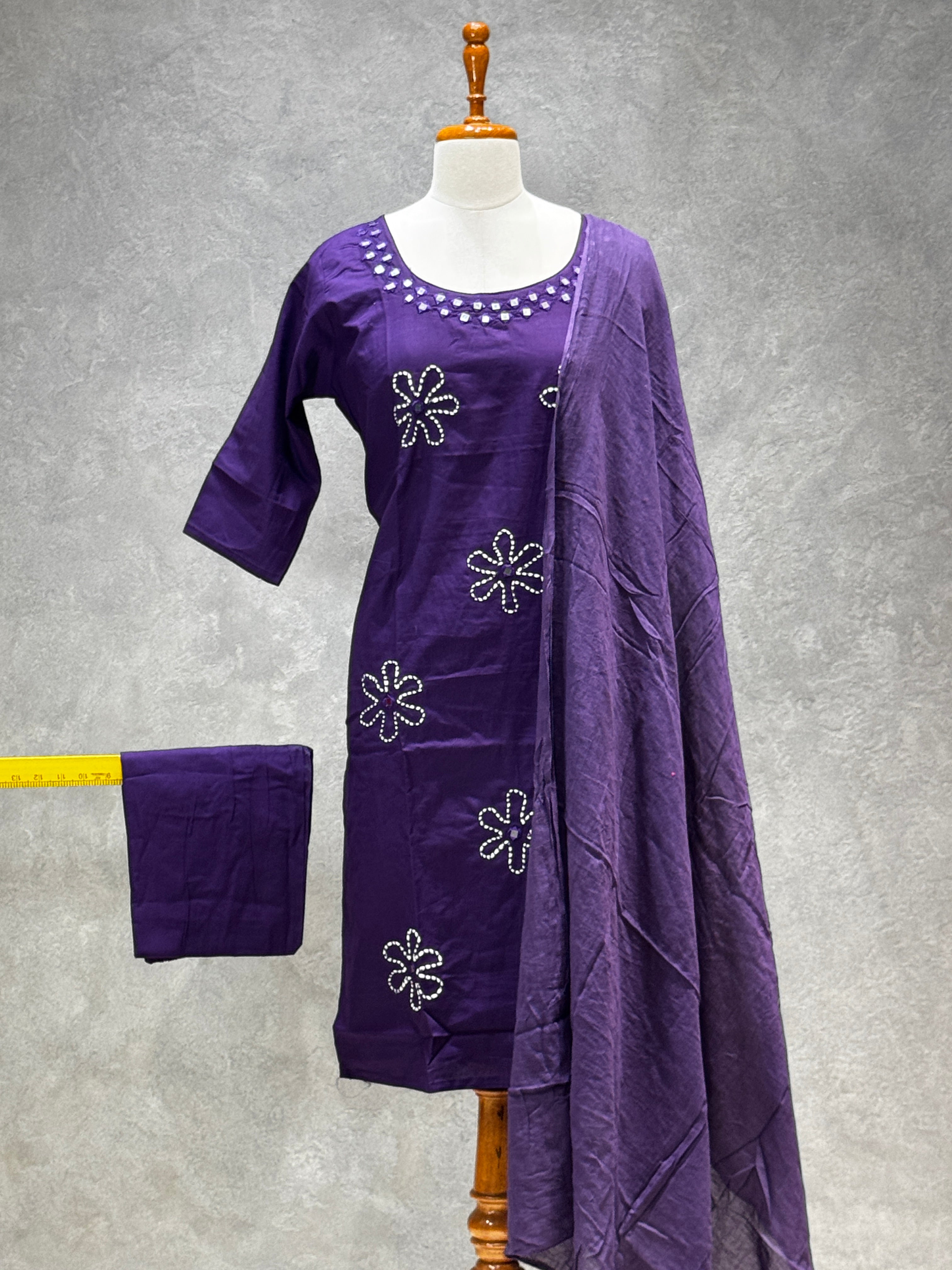 SALWAR SET PURPLE