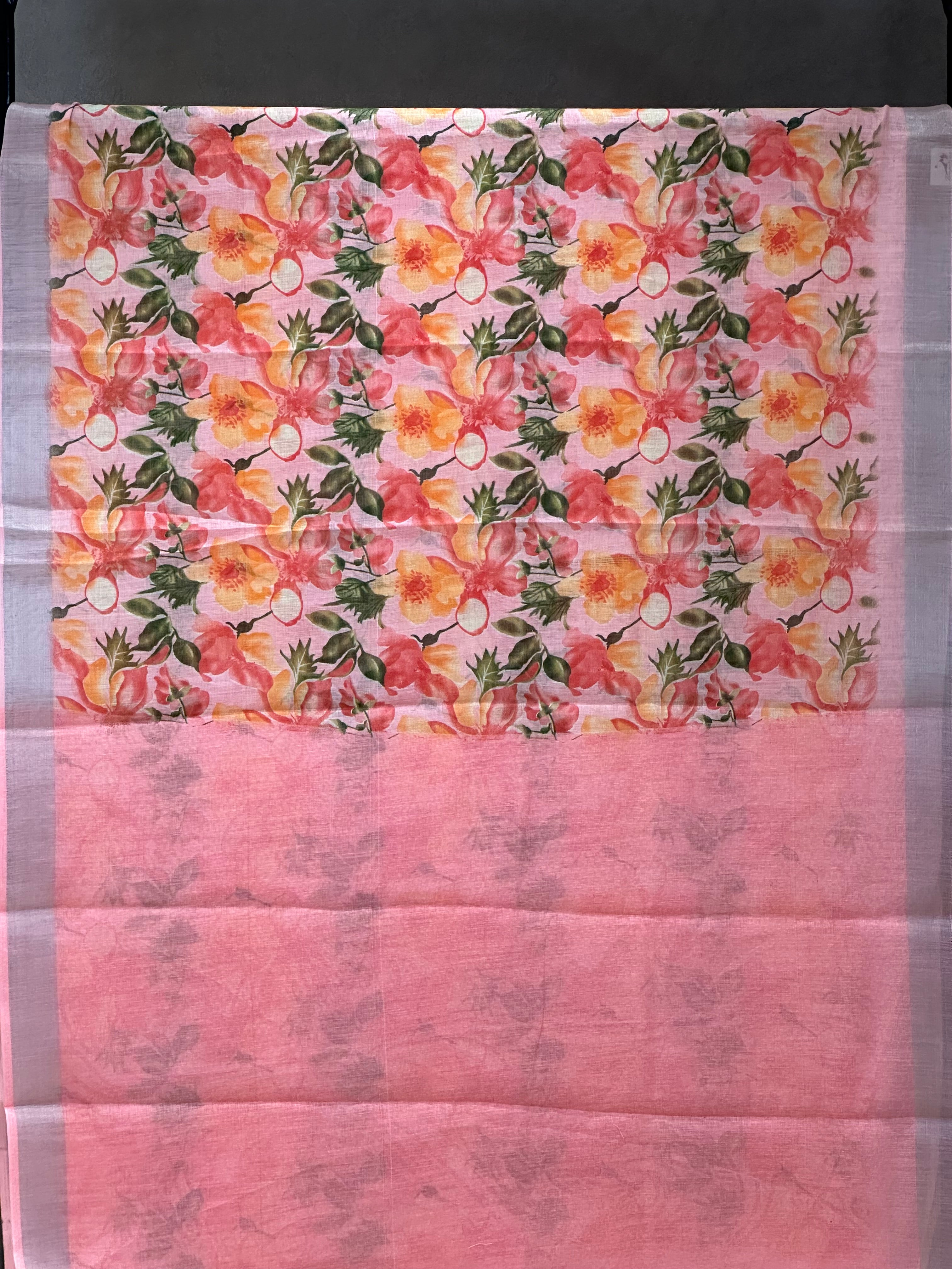 SEMI LINEN SAREE - 6227