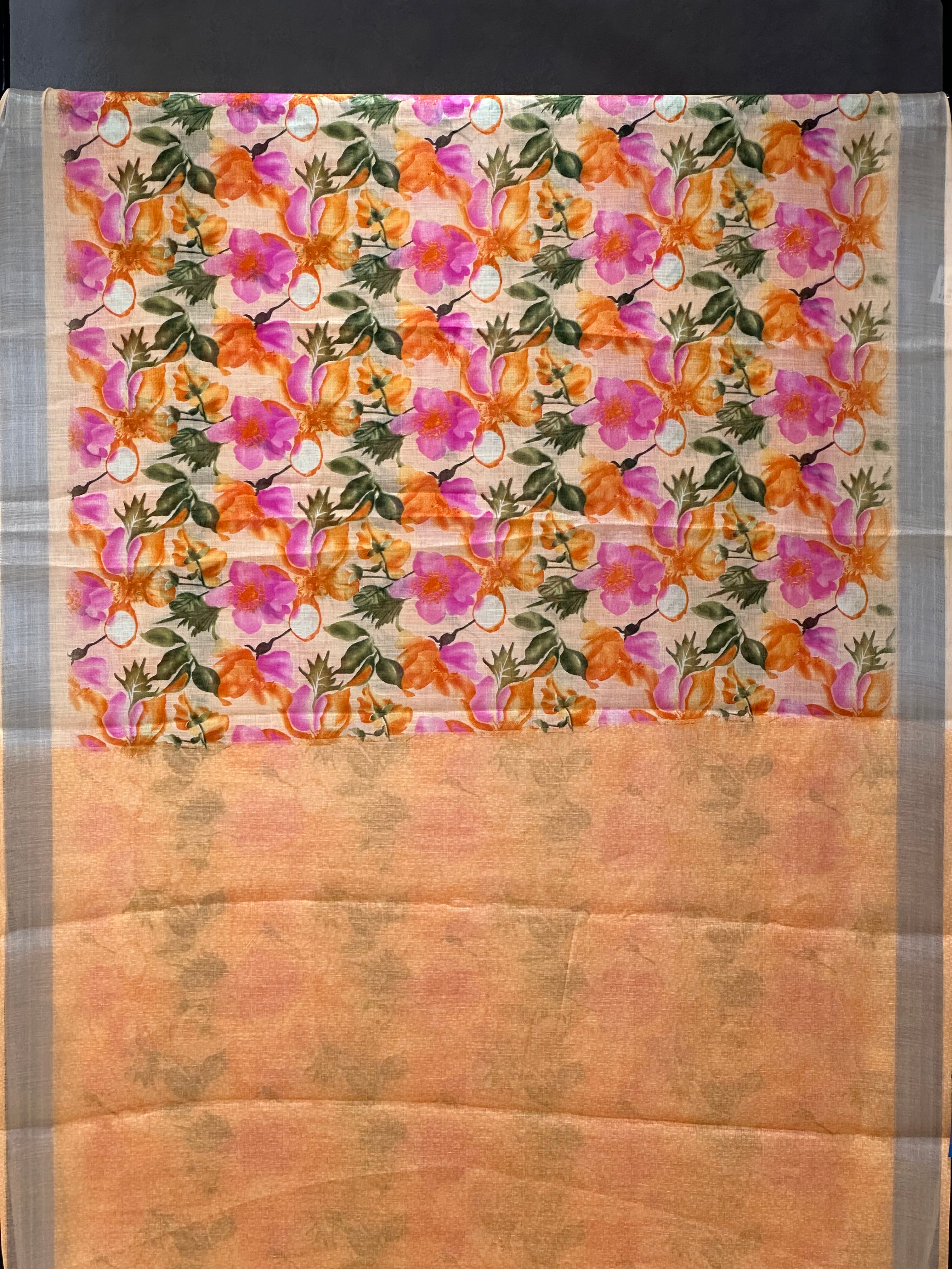 SEMI LINEN SAREE - 6227