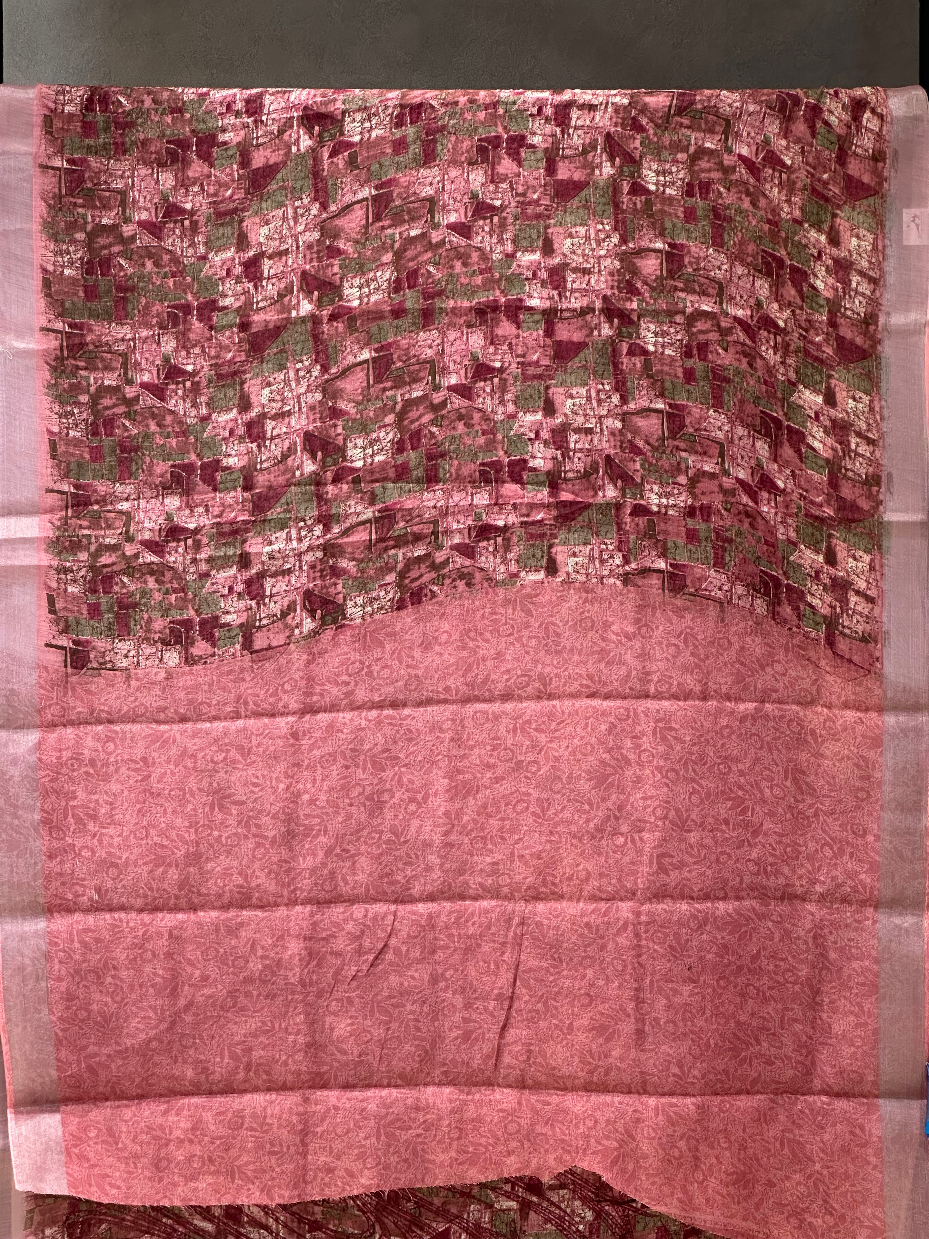 SEMI LINEN SAREE - 6209