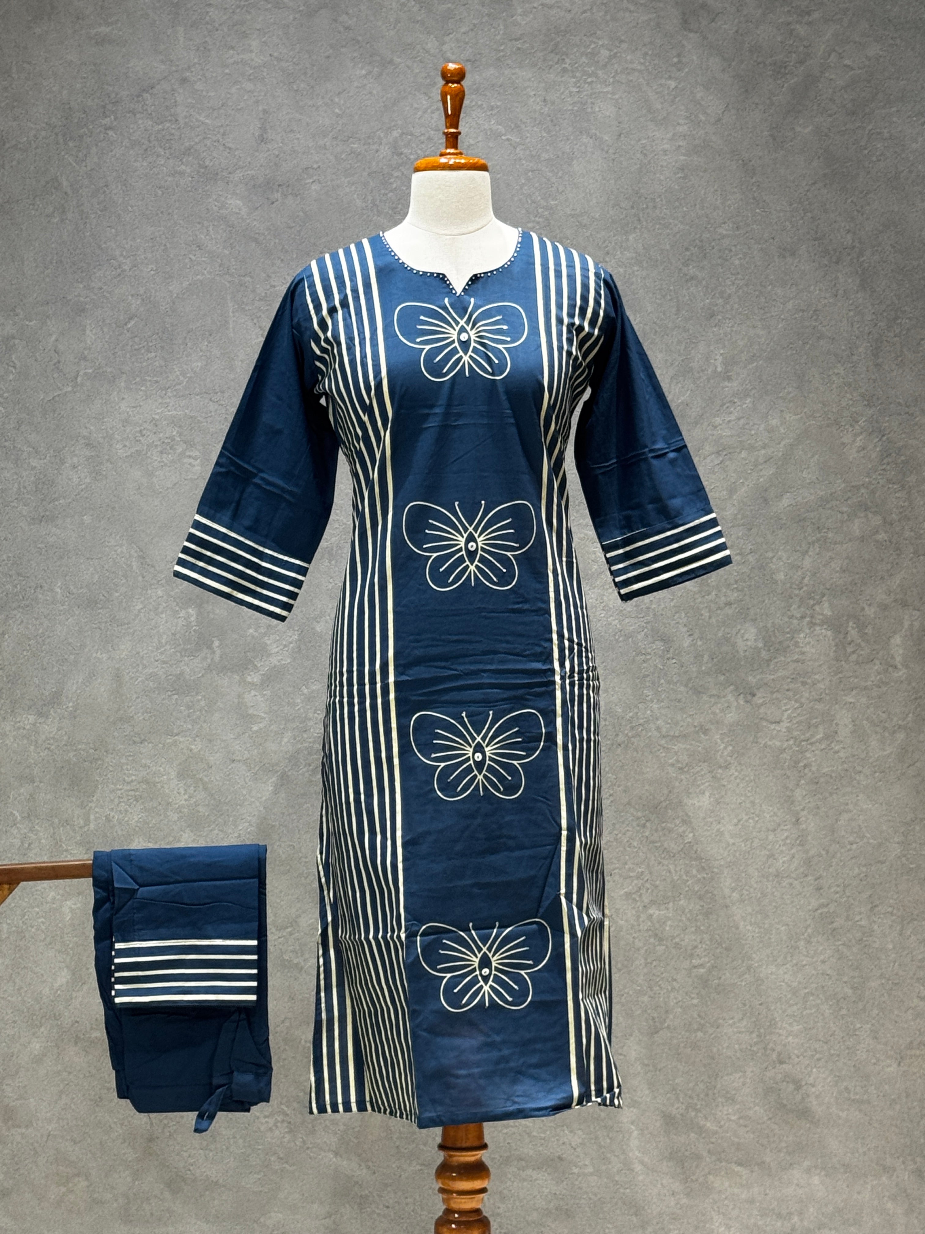 KURTHI SET (NAVY BLUE)
