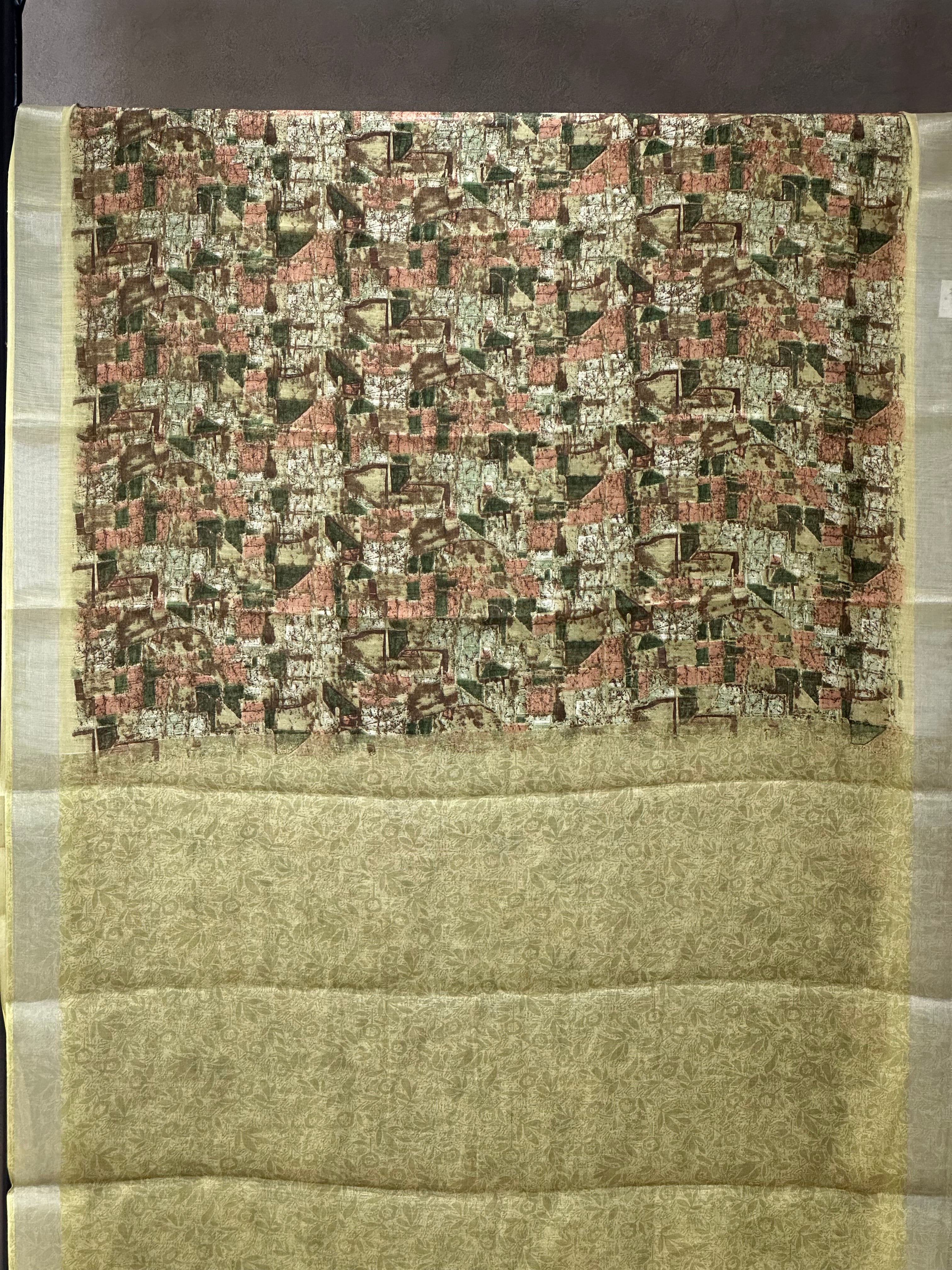 SEMI LINEN SAREE - 6209