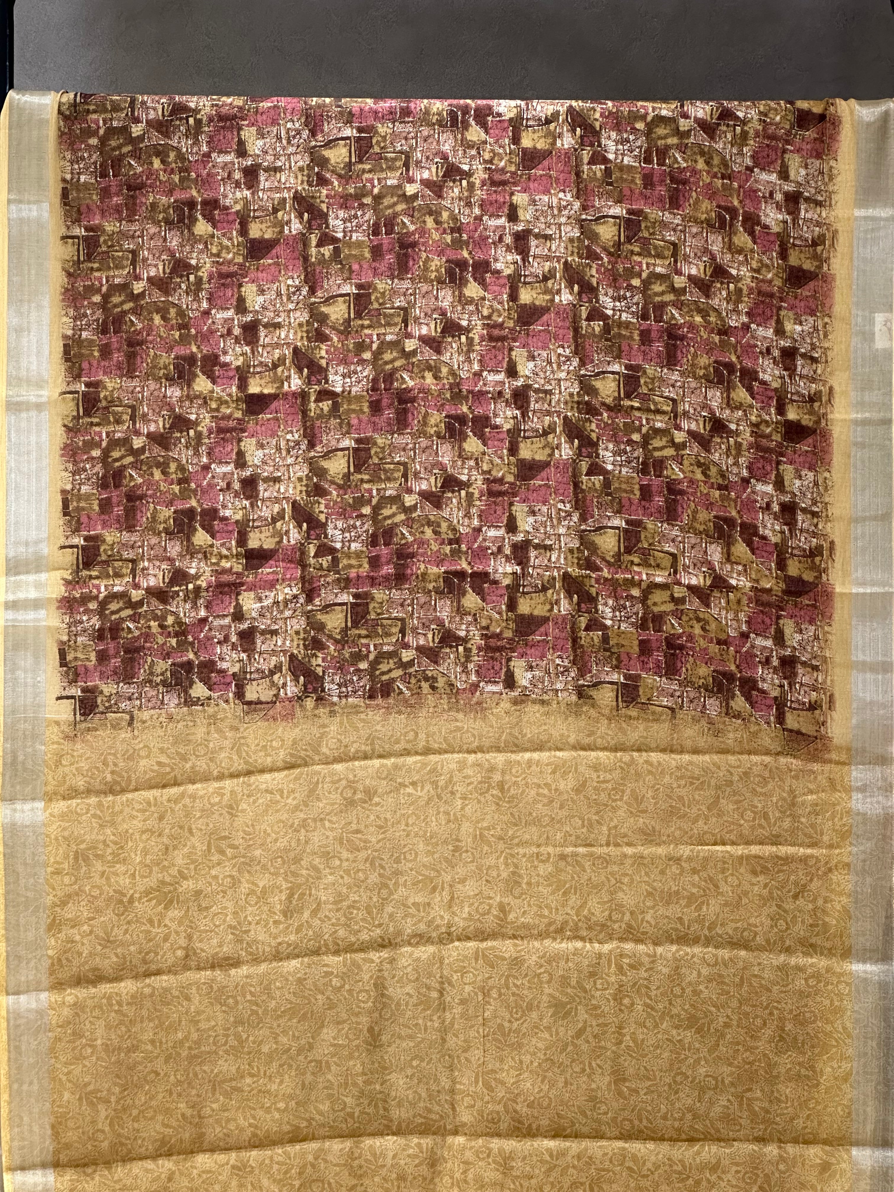 SEMI LINEN SAREE - 6209