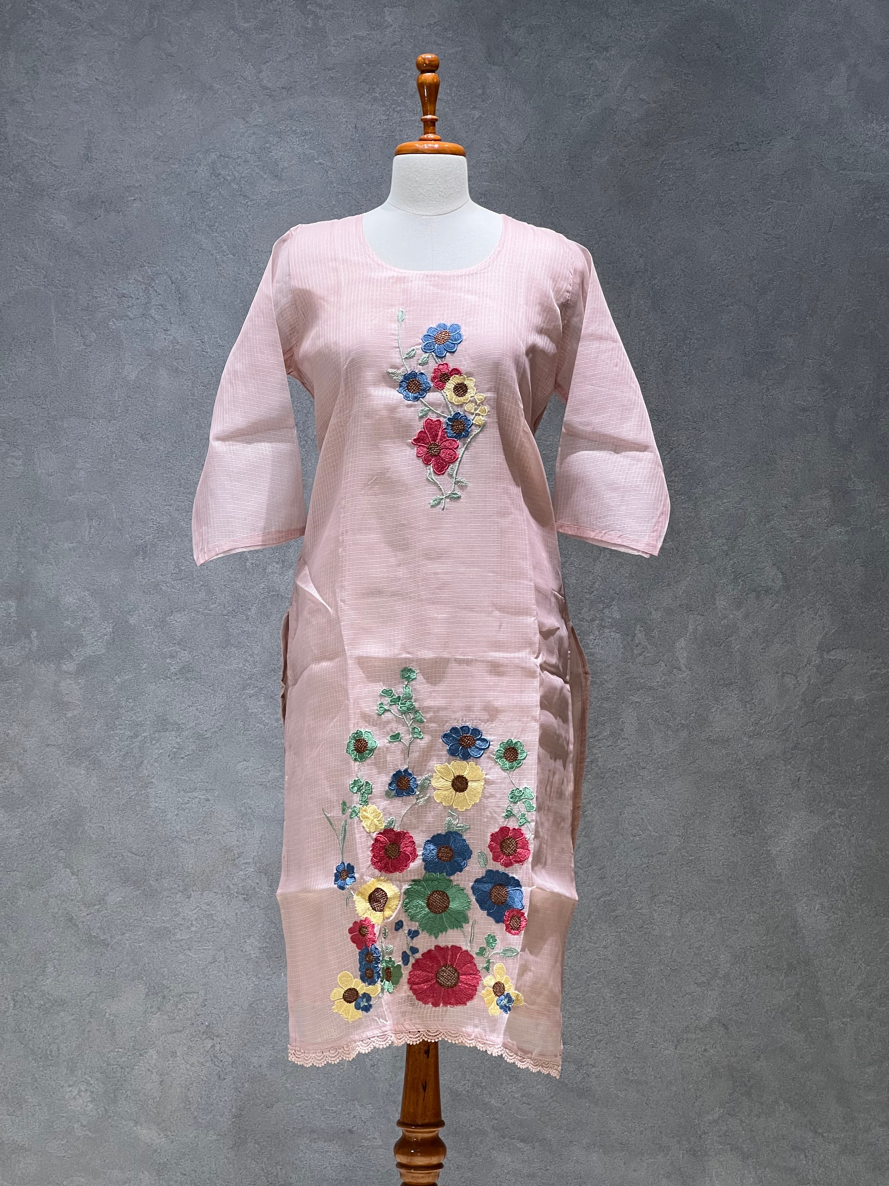 KOTA SALWAR SET - PASTEL PEACH -1.14