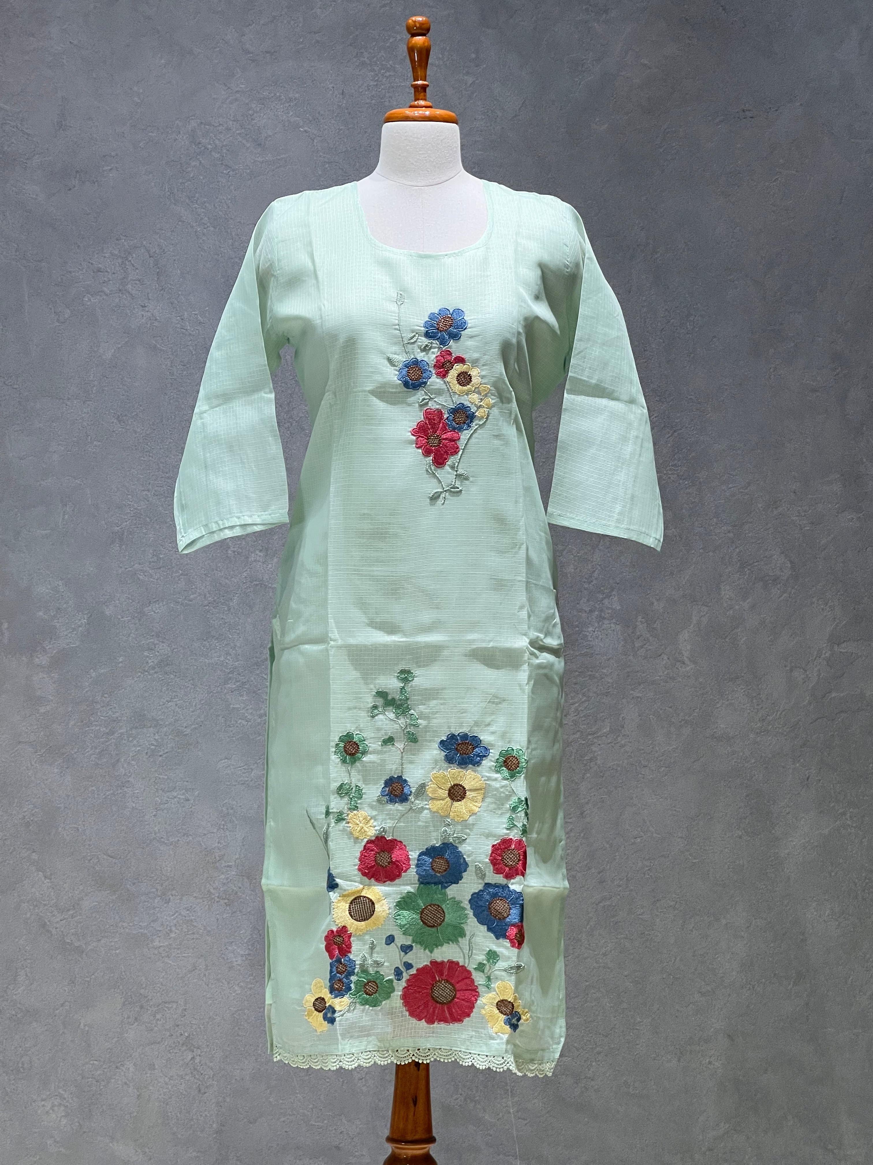 KOTA SALWAR SET - PASTEL GREEN -1.15