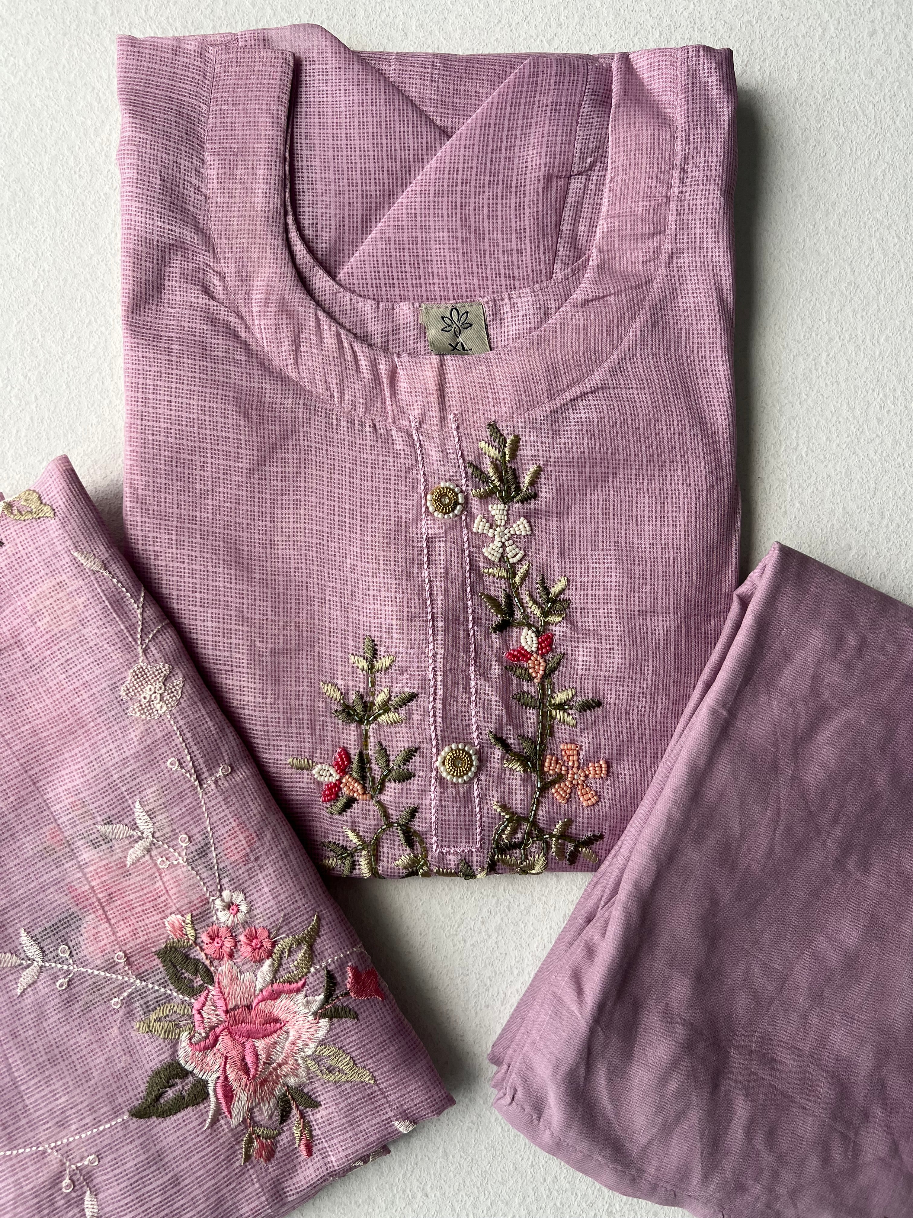 KOTA SALWAR SET - PASTEL LAVENDER - 1.4