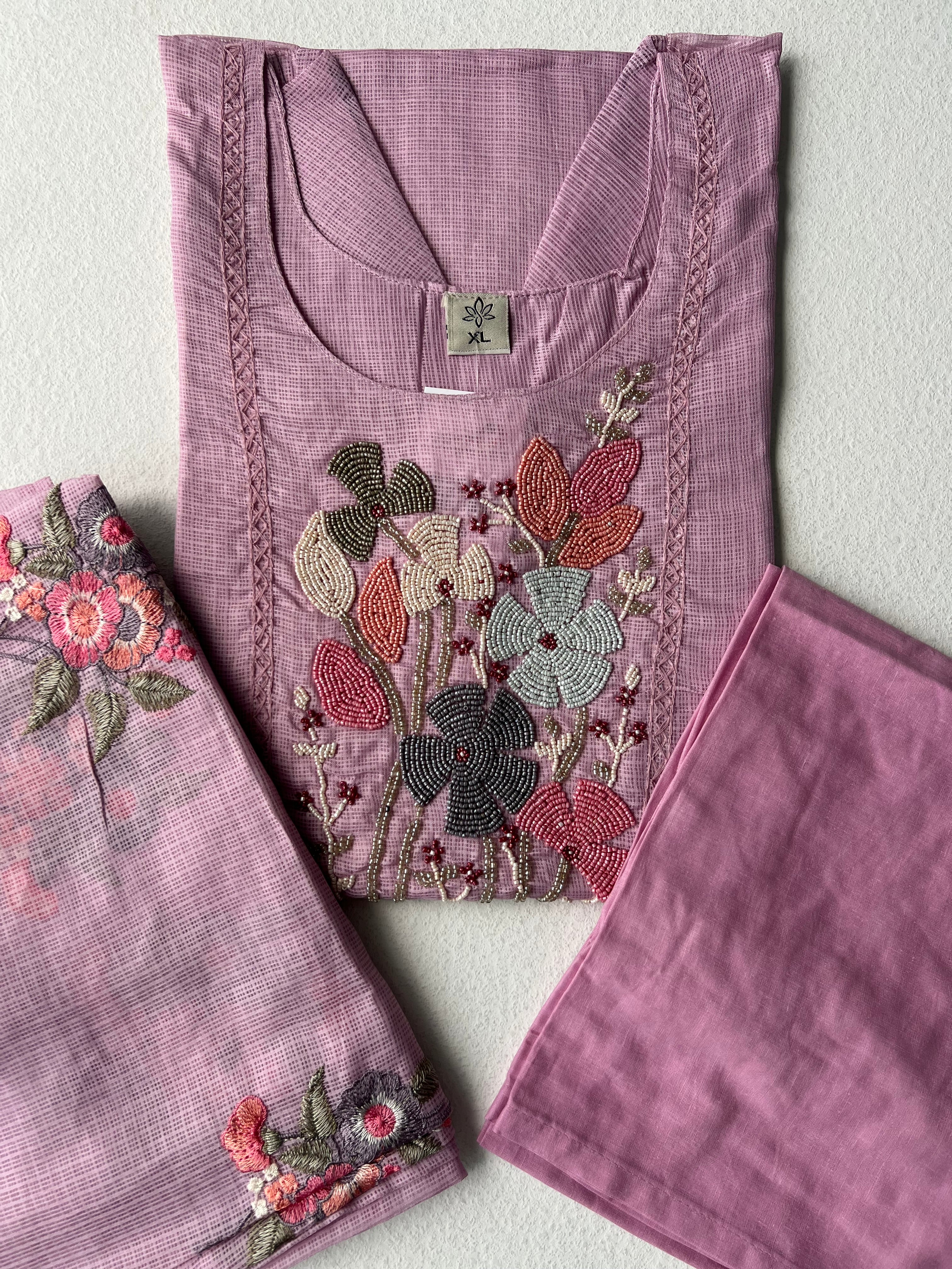 KOTA SALWAR SET - PASTEL LAVENDER - 1.3