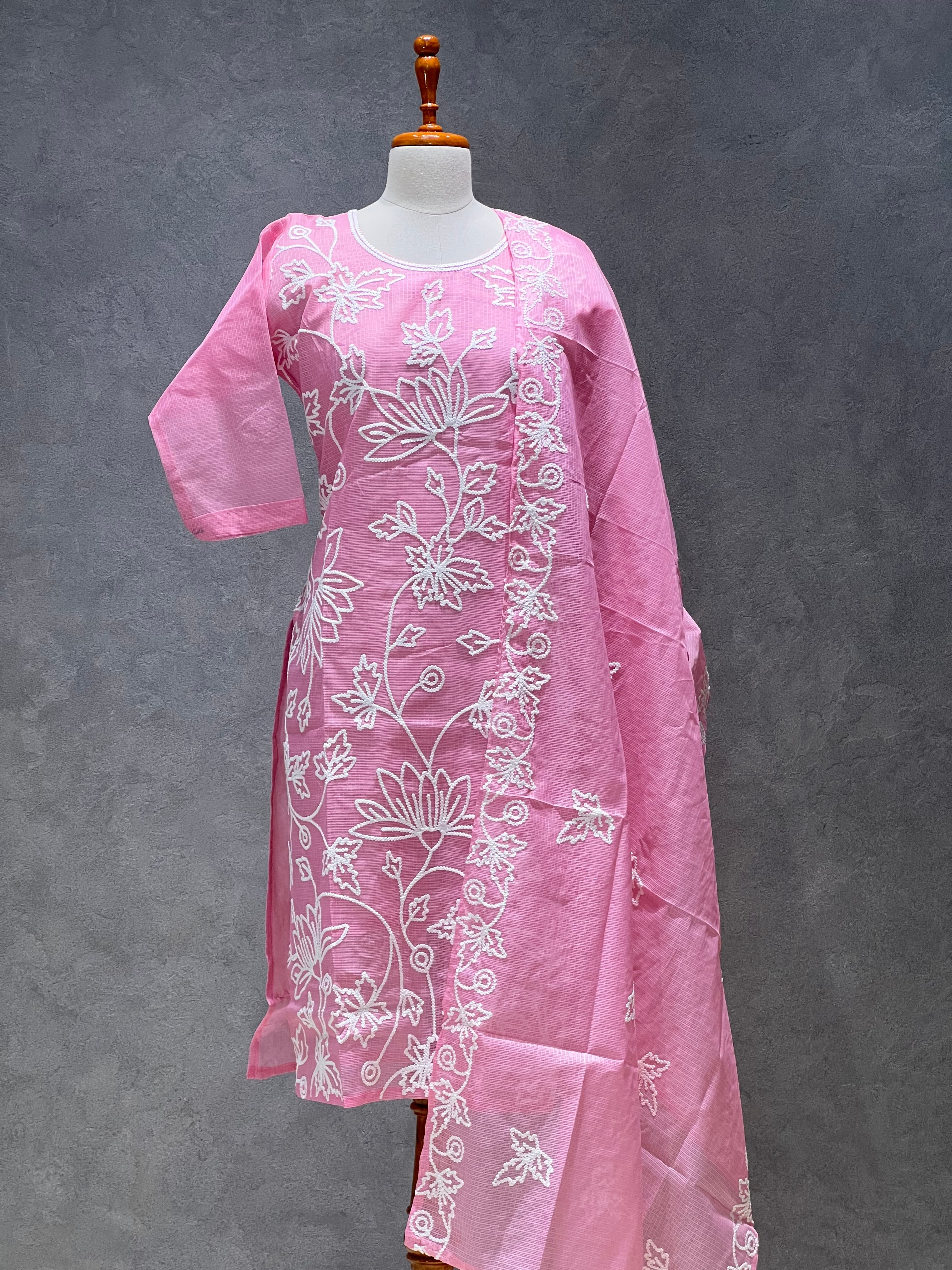 KOTA SALWAR SET - BABY PINK