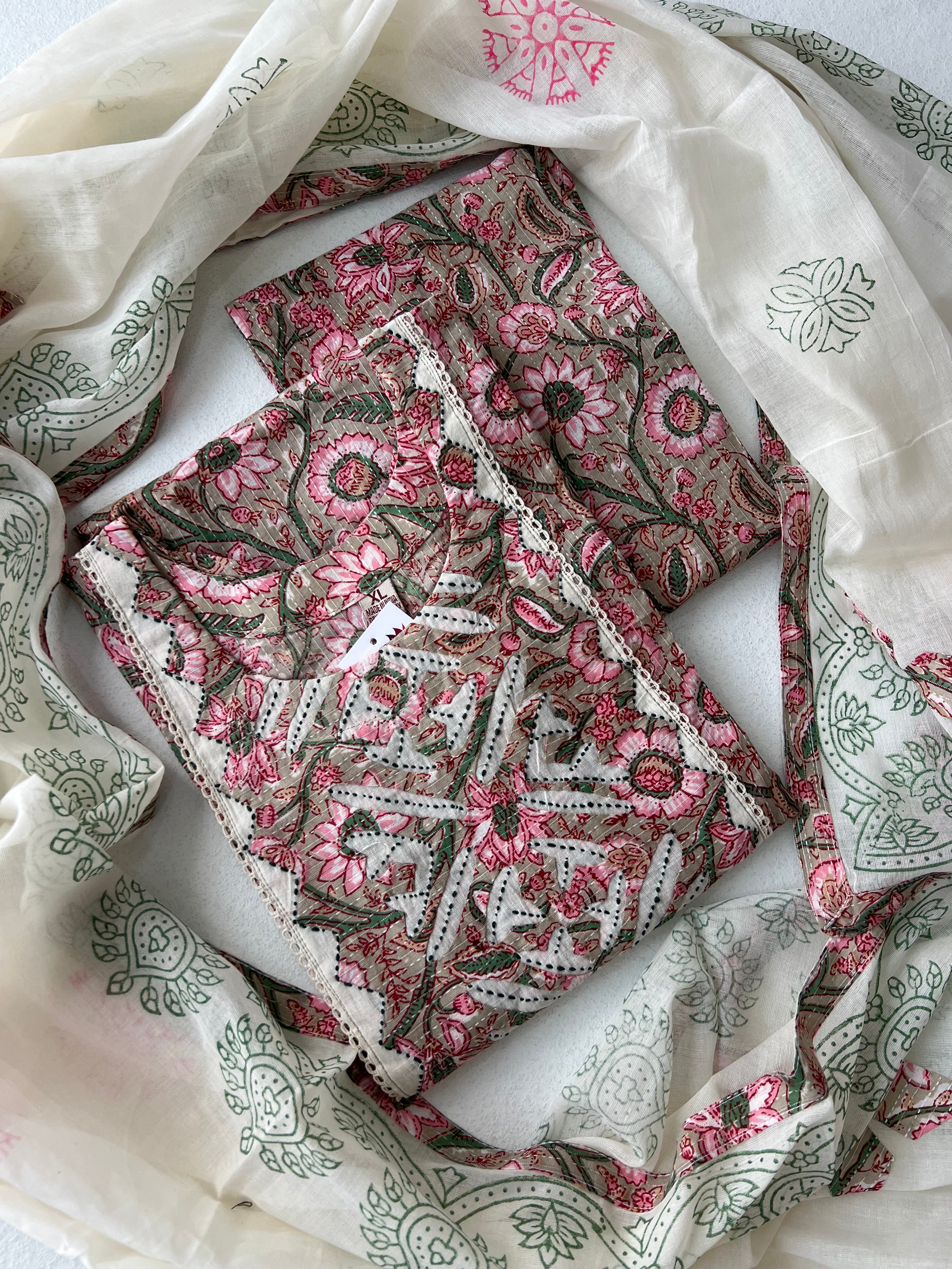 COTTON SUITS - KANTHA