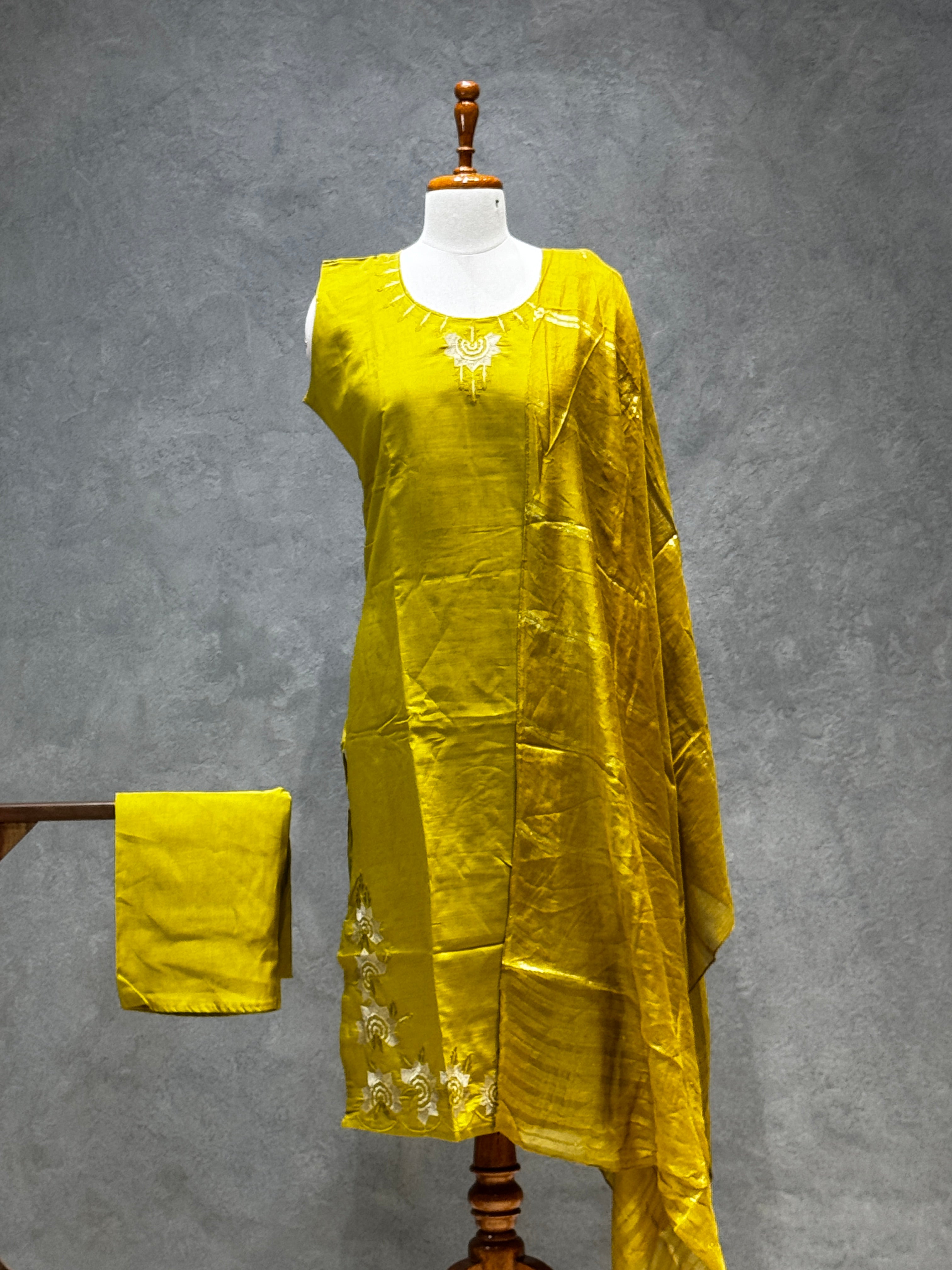 VATICAN SILK SALWAR SET (MUSTARD GOLD)