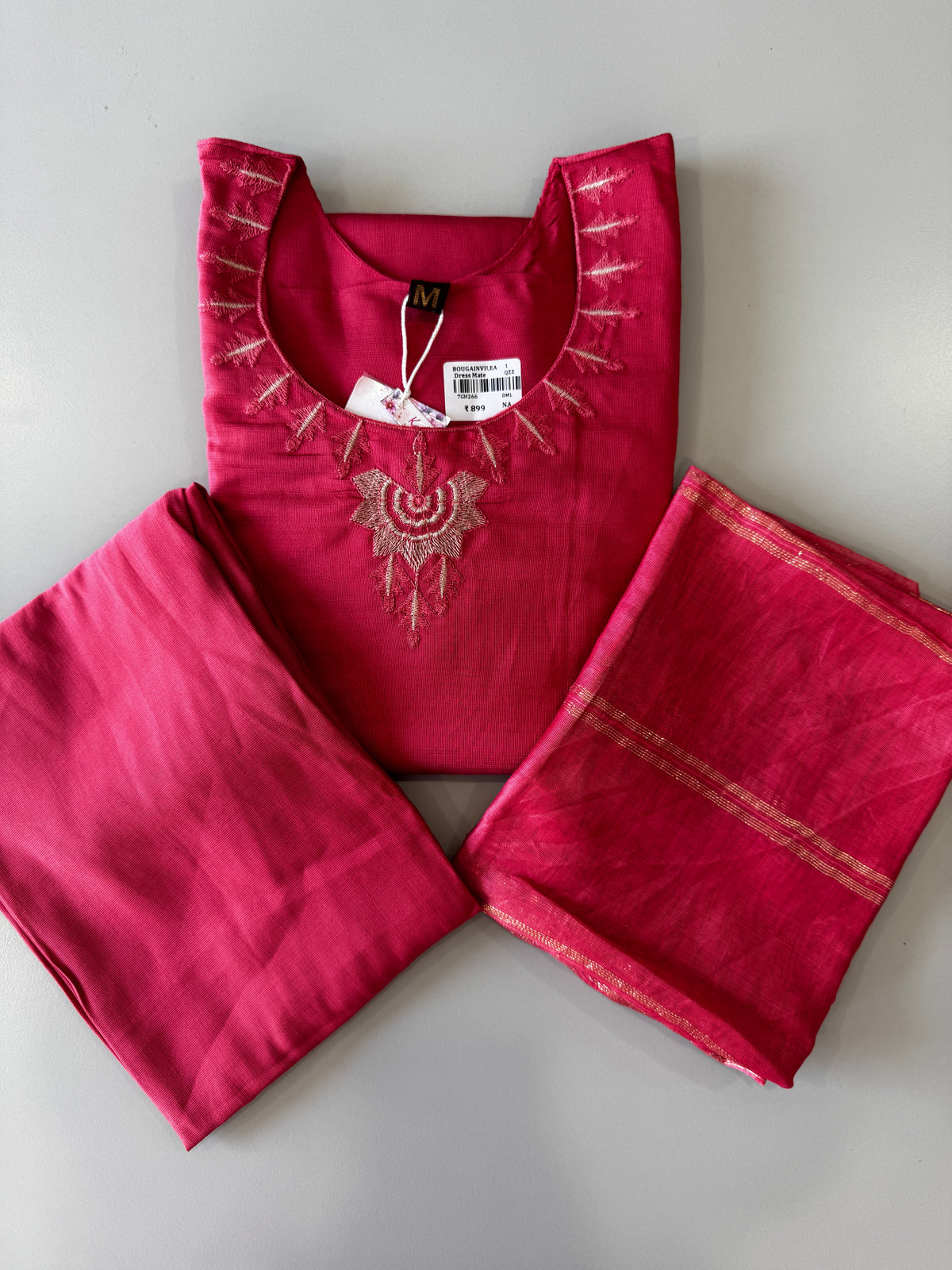 VATICAN SILK SALWAR SET (ROSEWOOD PINK)