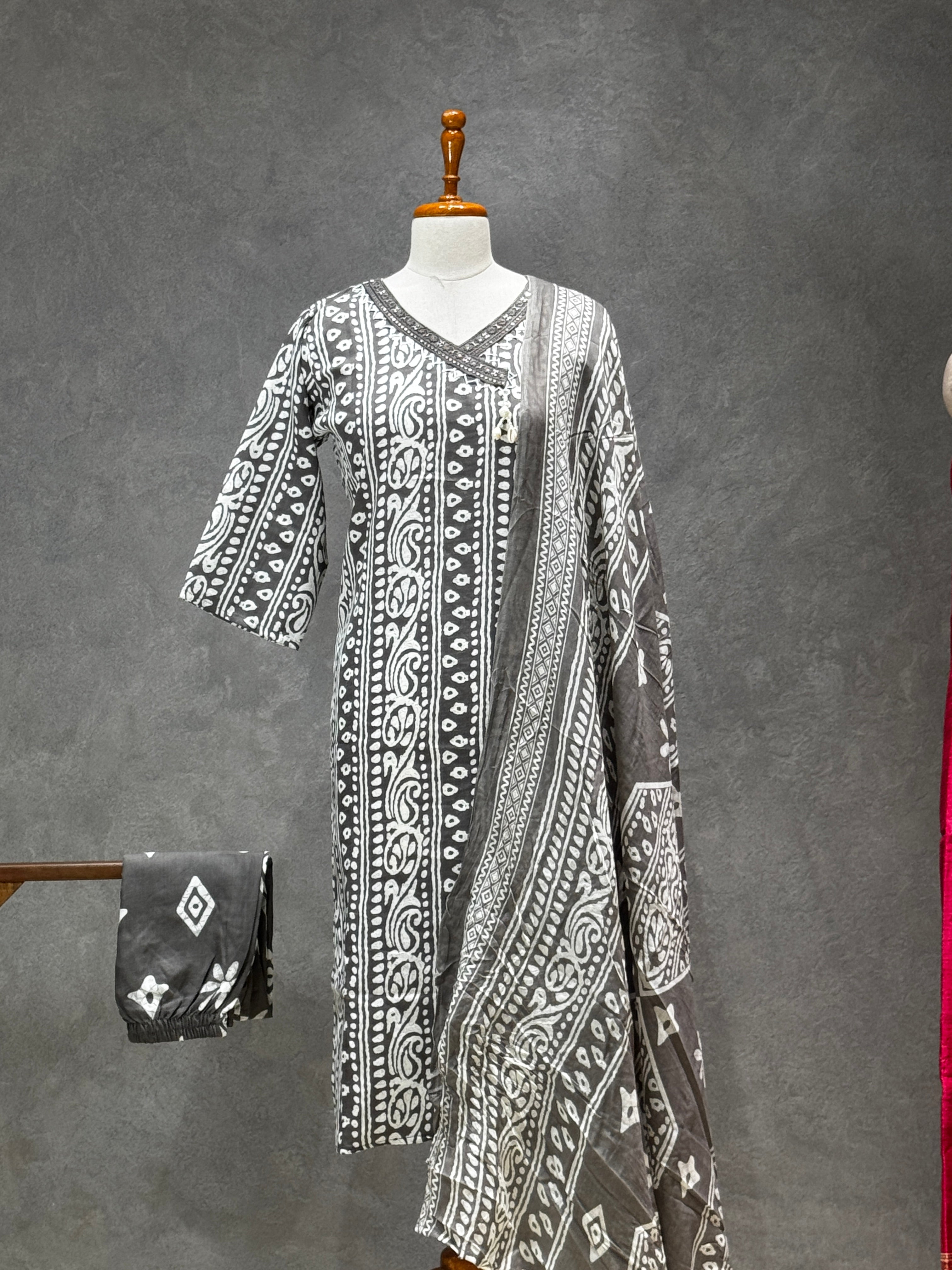 SALWAR SETS (CHARCOAL GREY)