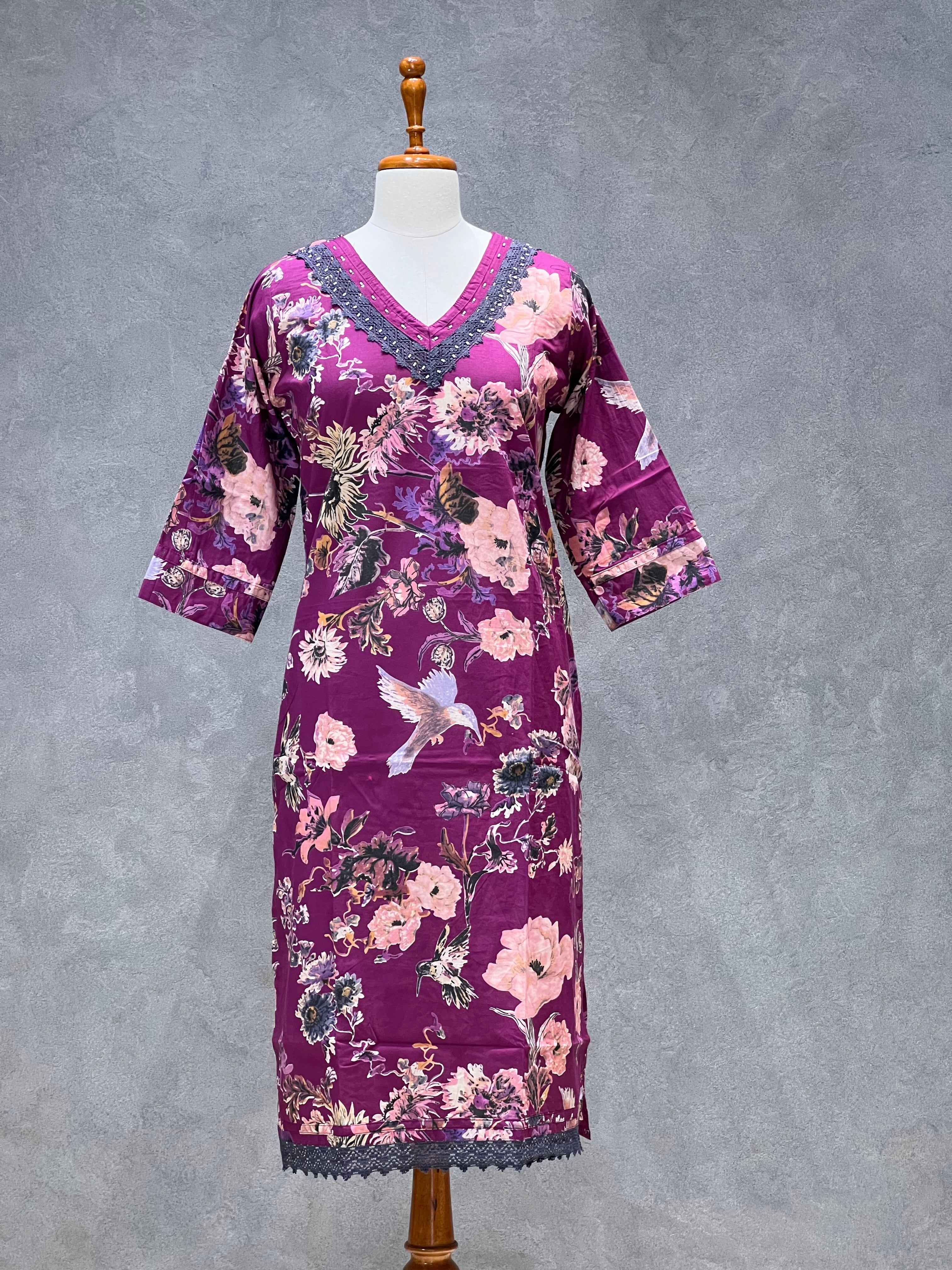 SAFFRON FLOWER KURTI SETS 0.2