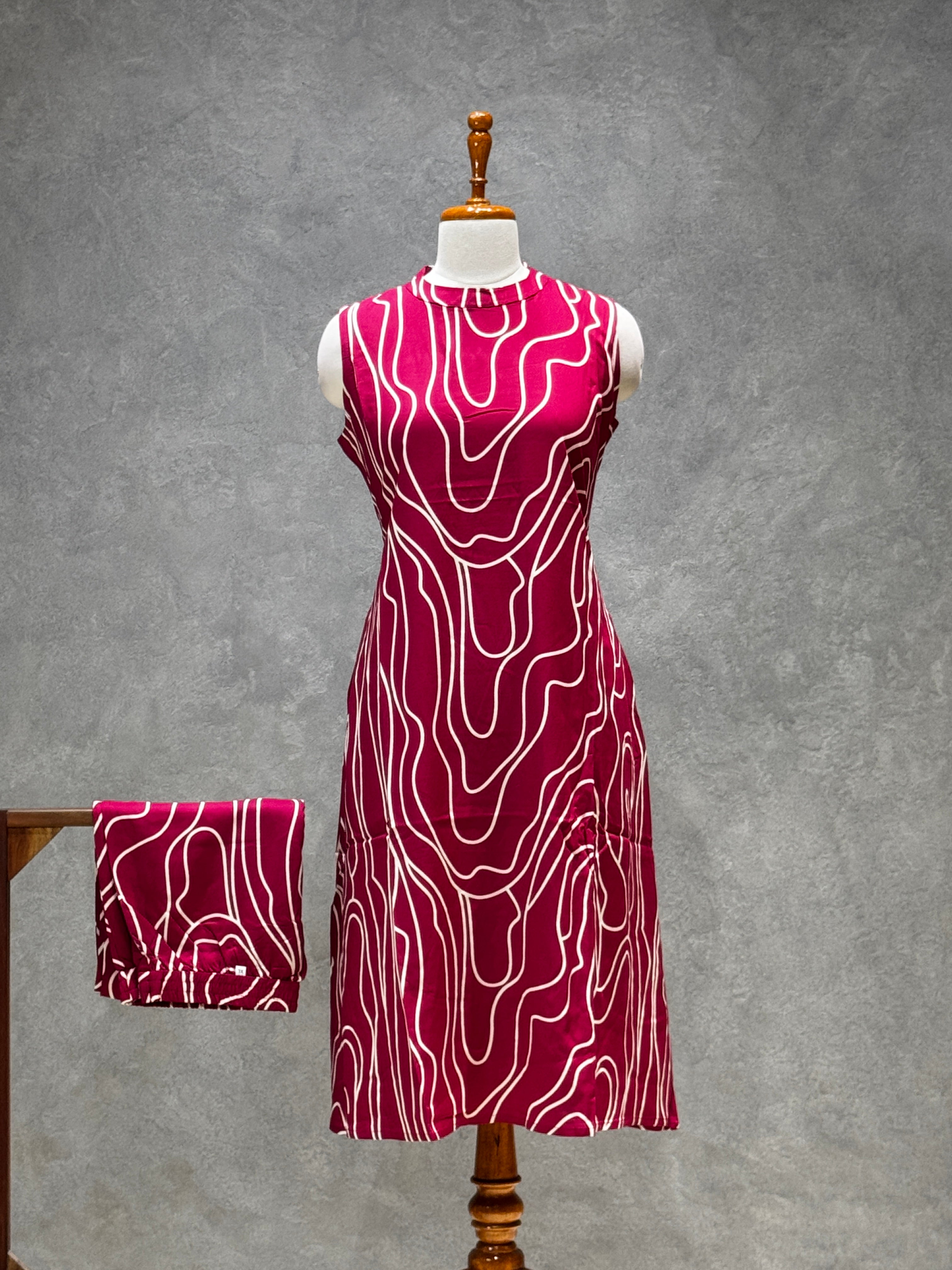 CASUAL WEAR CO-ORD SETS (DARK PINK)