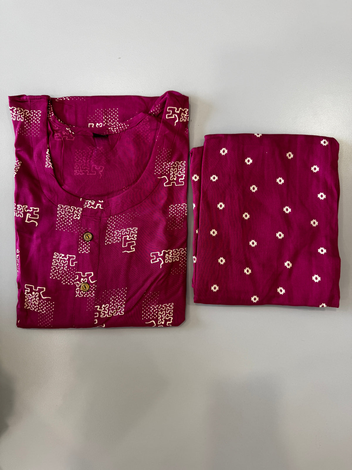 CASUAL WEAR ART PINT KURTHI SET