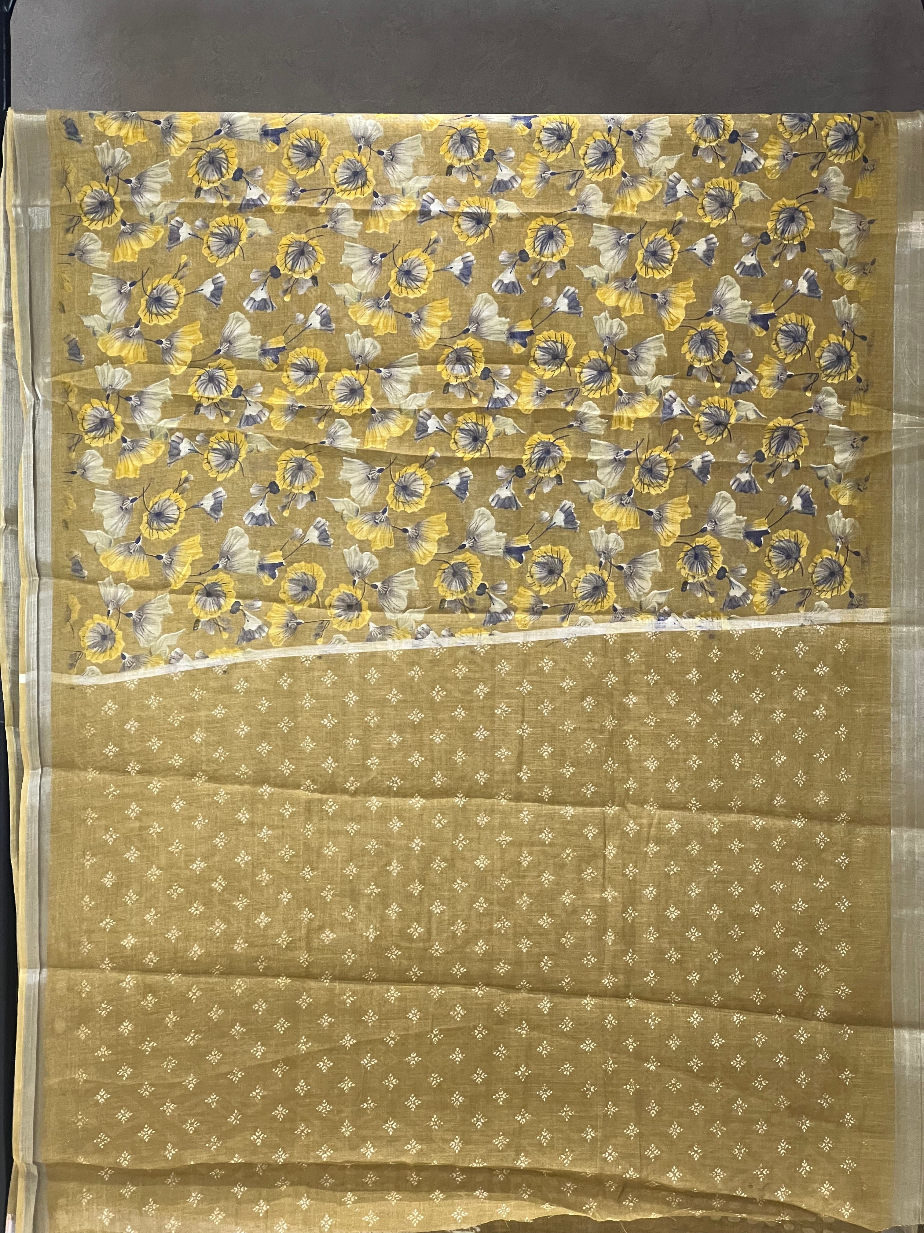 SEMI LINEN SAREE - 6226