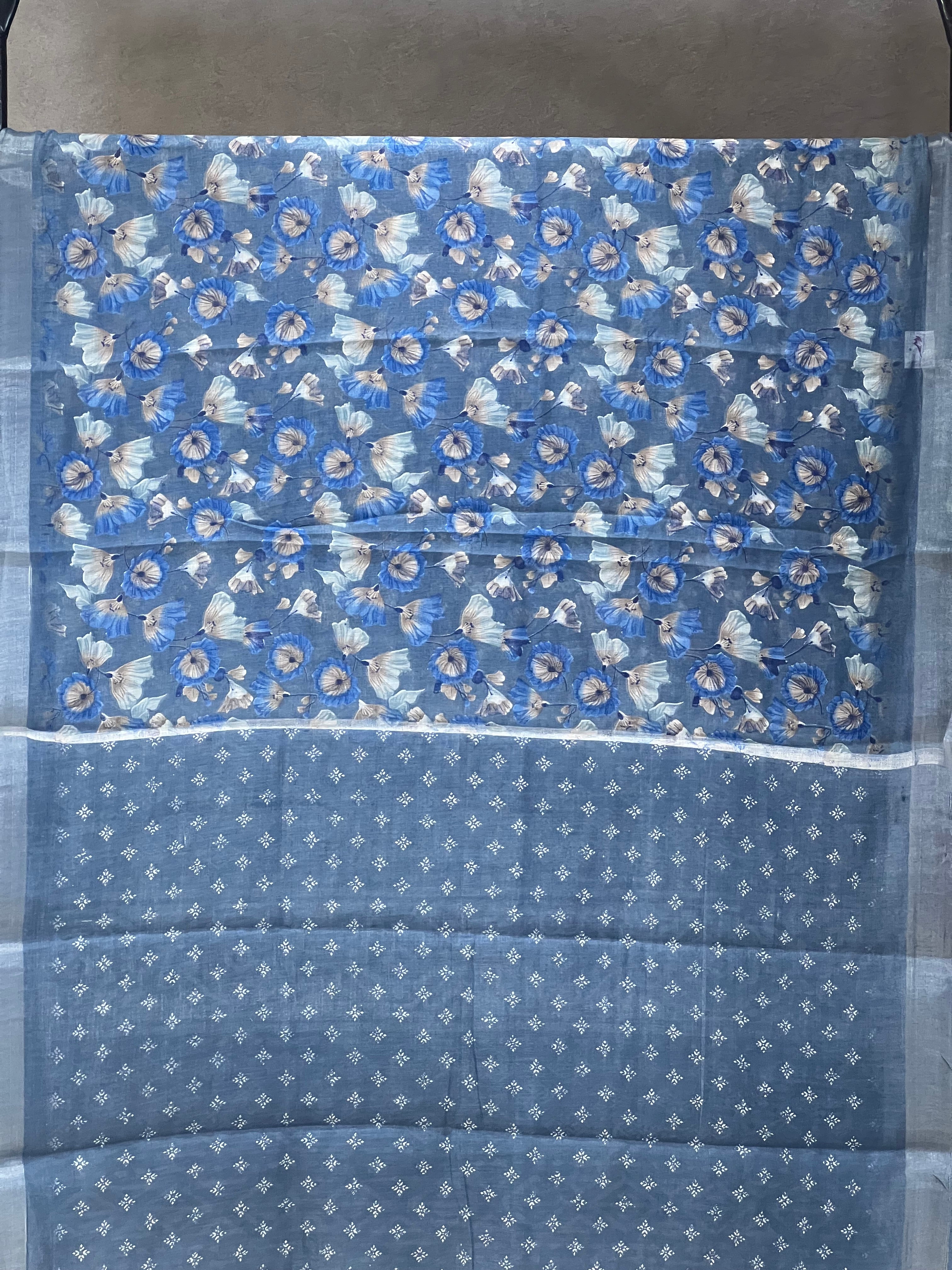 SEMI LINEN SAREE - 6226