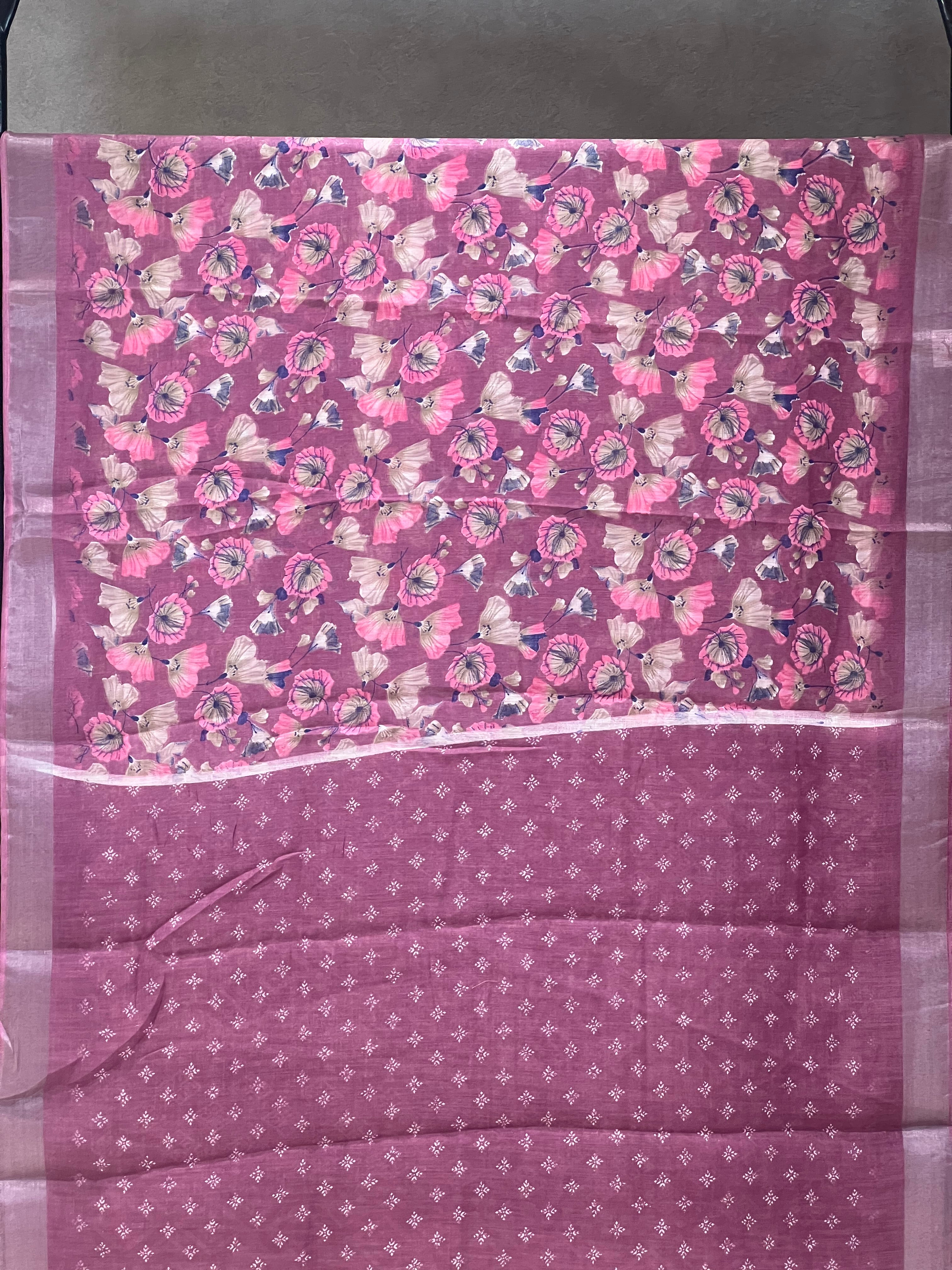 SEMI LINEN SAREE - 6226