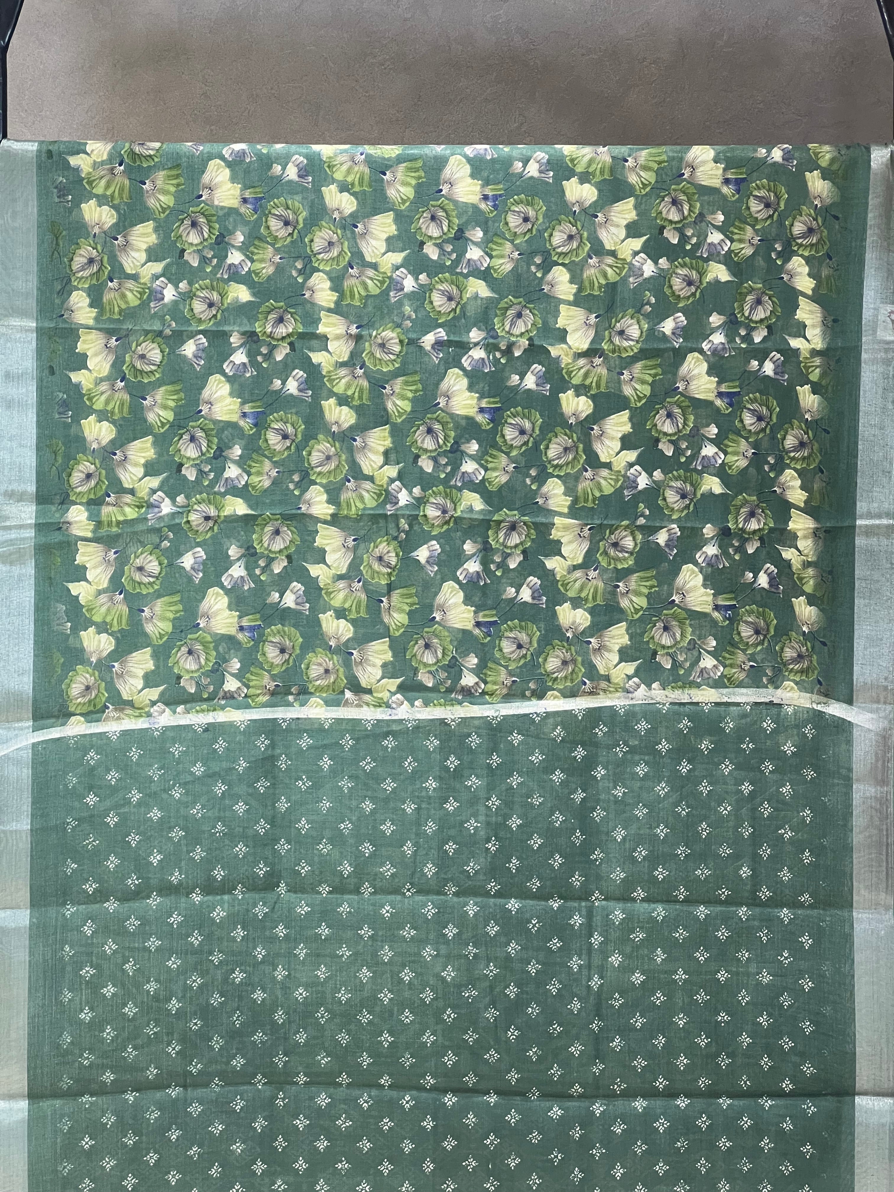 SEMI LINEN SAREE - 6226