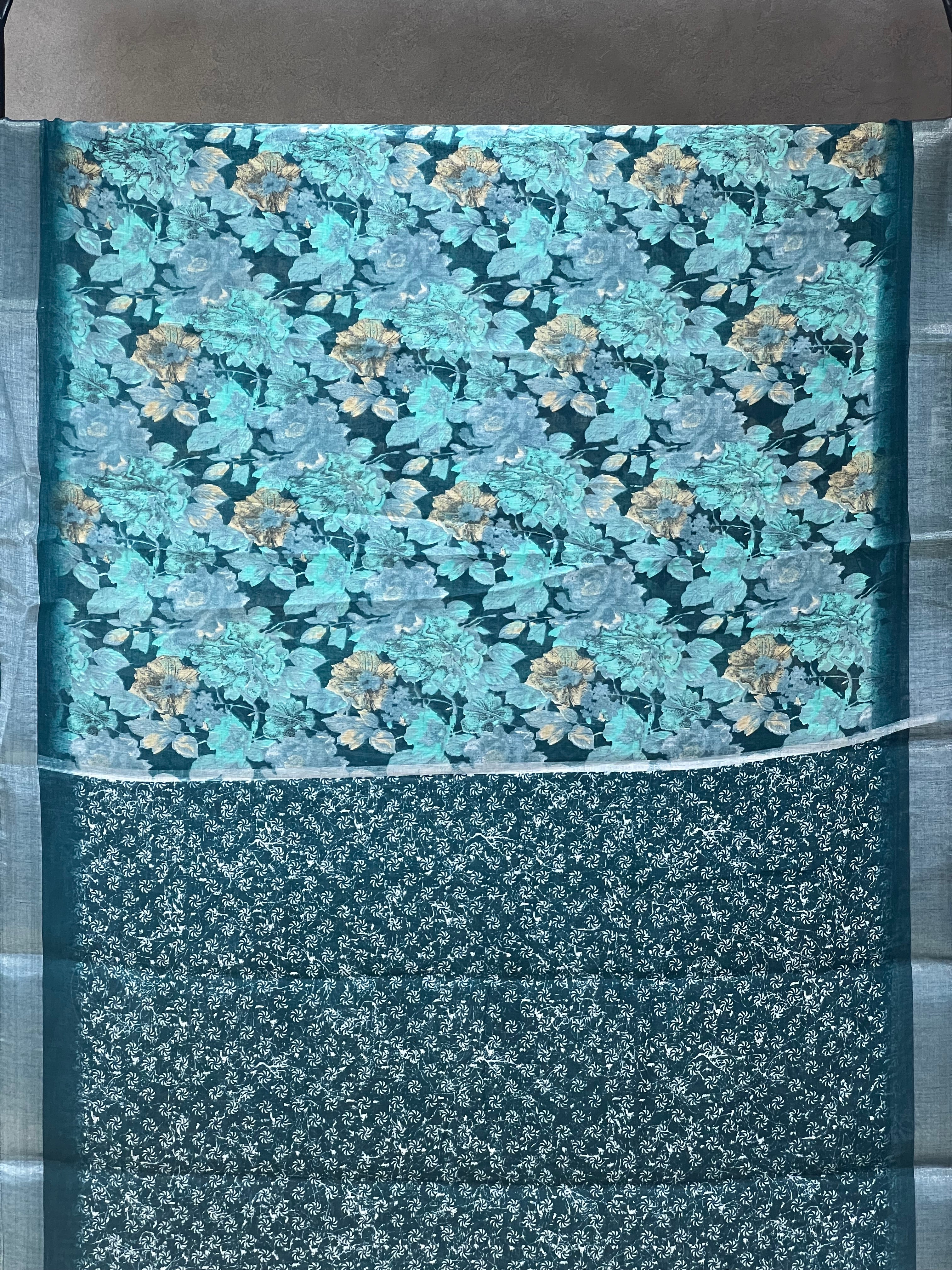 SEMI LINEN SAREE - 6202