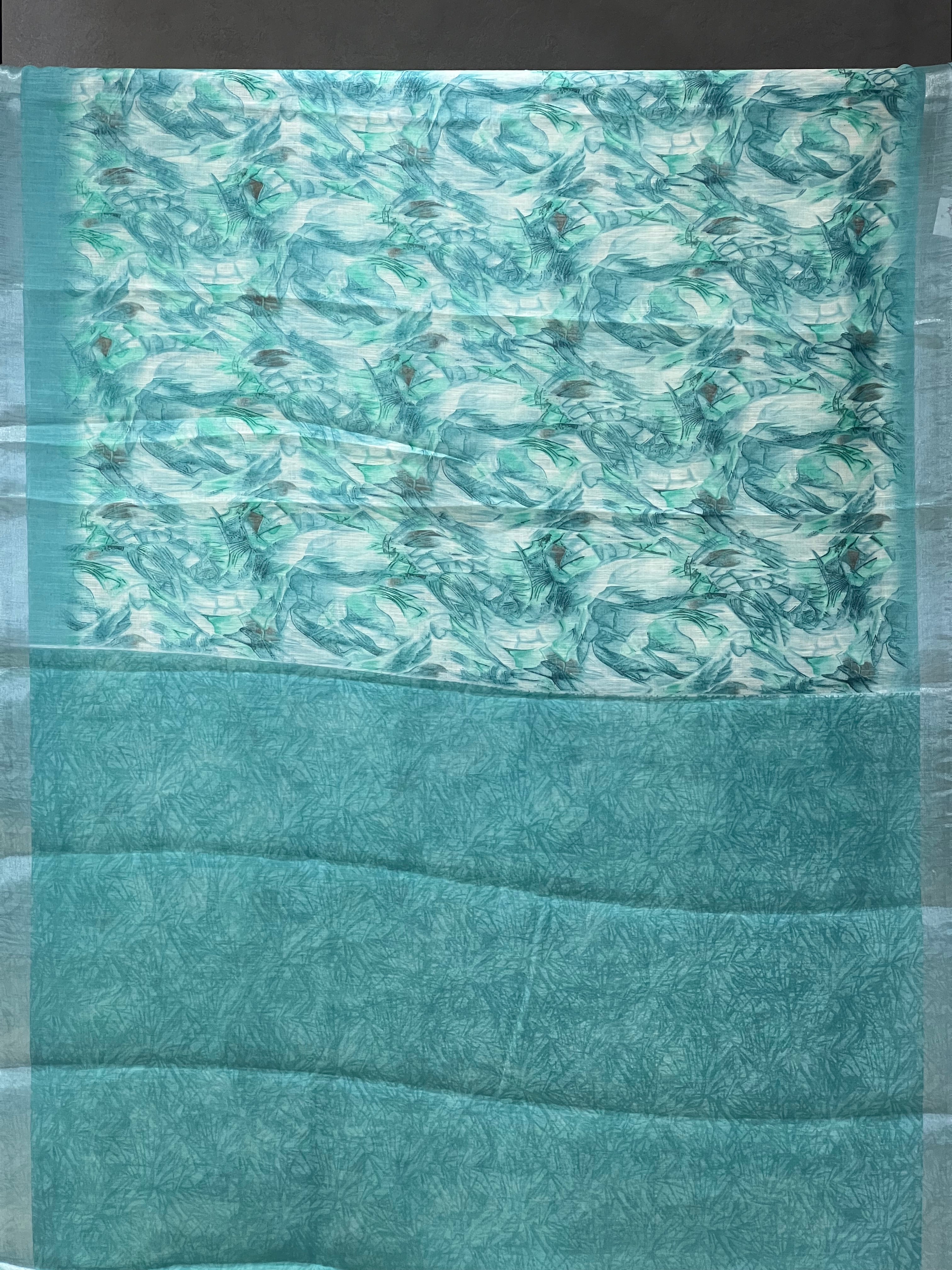 SEMI LINEN SAREE - 6206