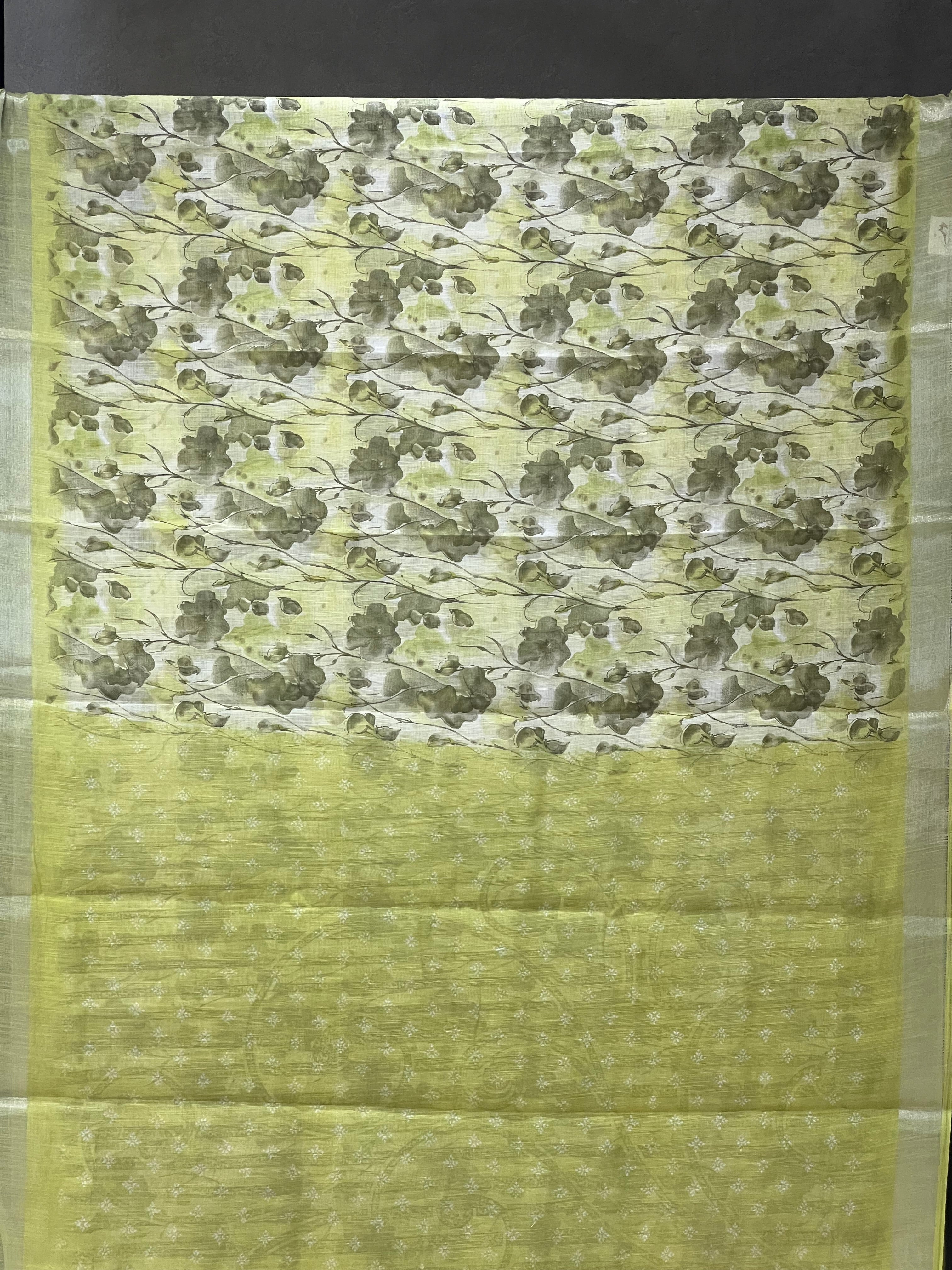 SEMI LINEN SAREE - 6207