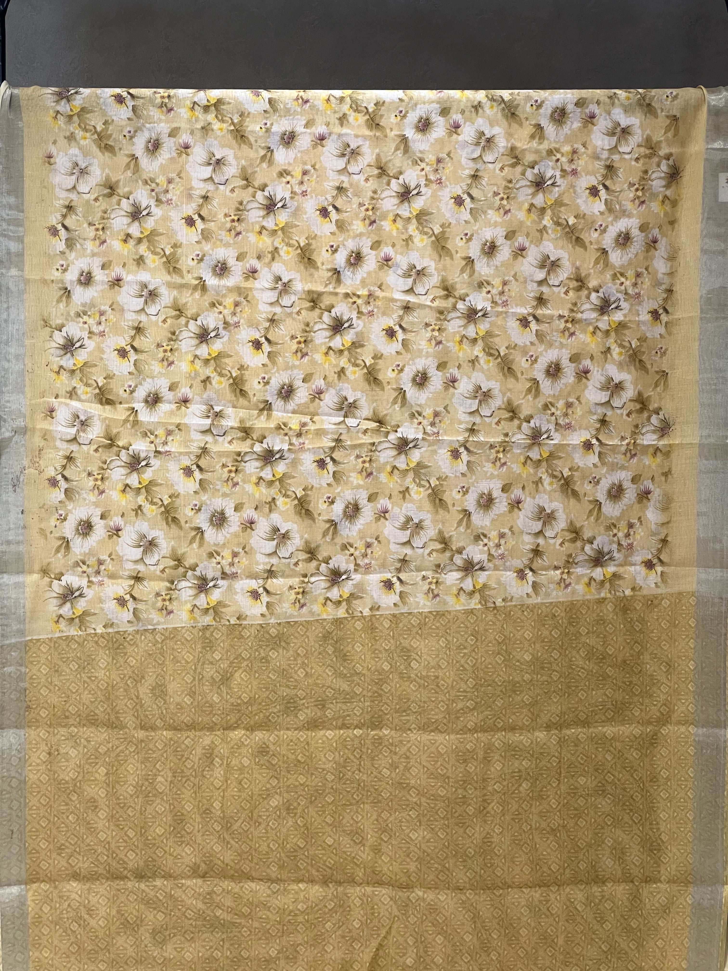SEMI LINEN SAREE - 6066