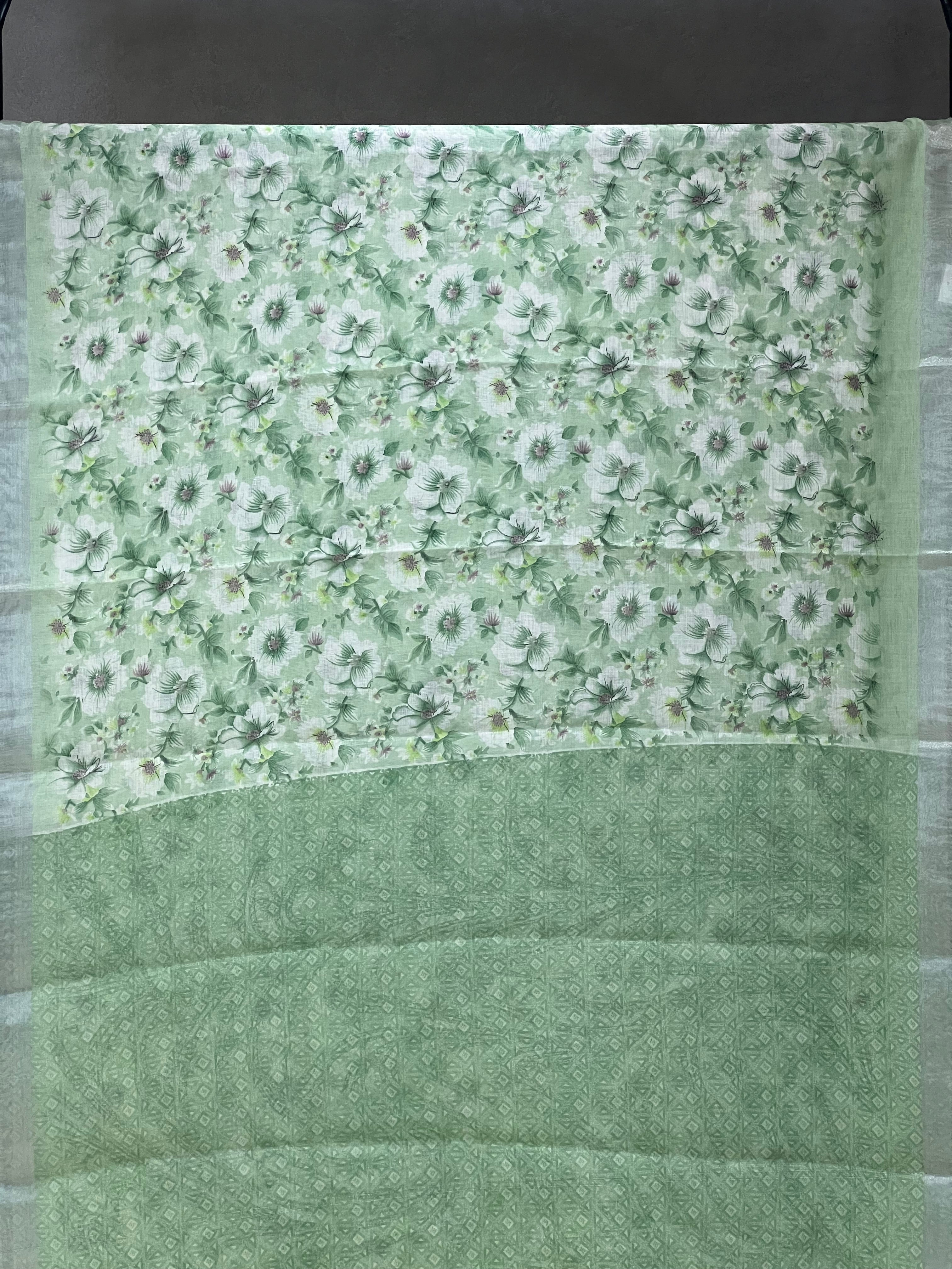 SEMI LINEN SAREE - 6066