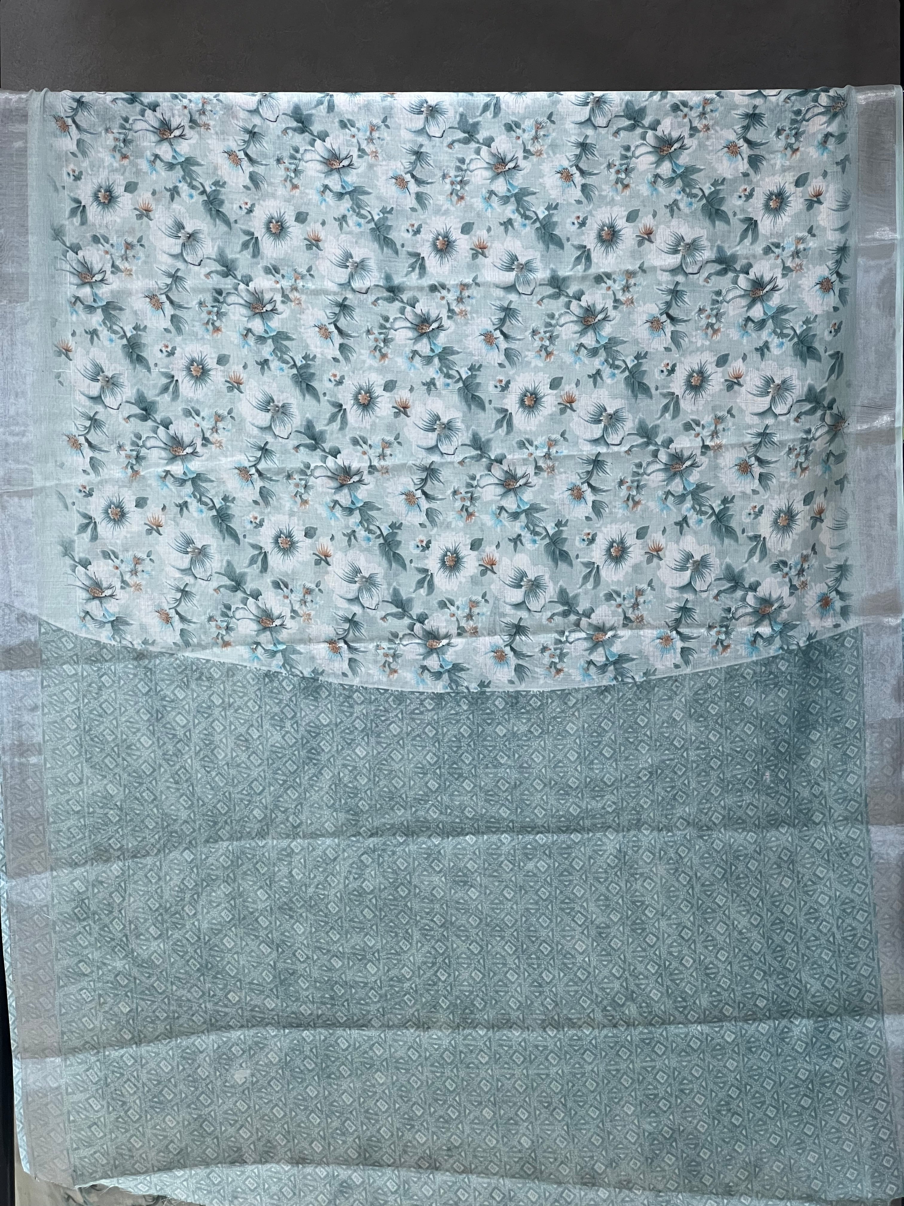 SEMI LINEN SAREE - 6066