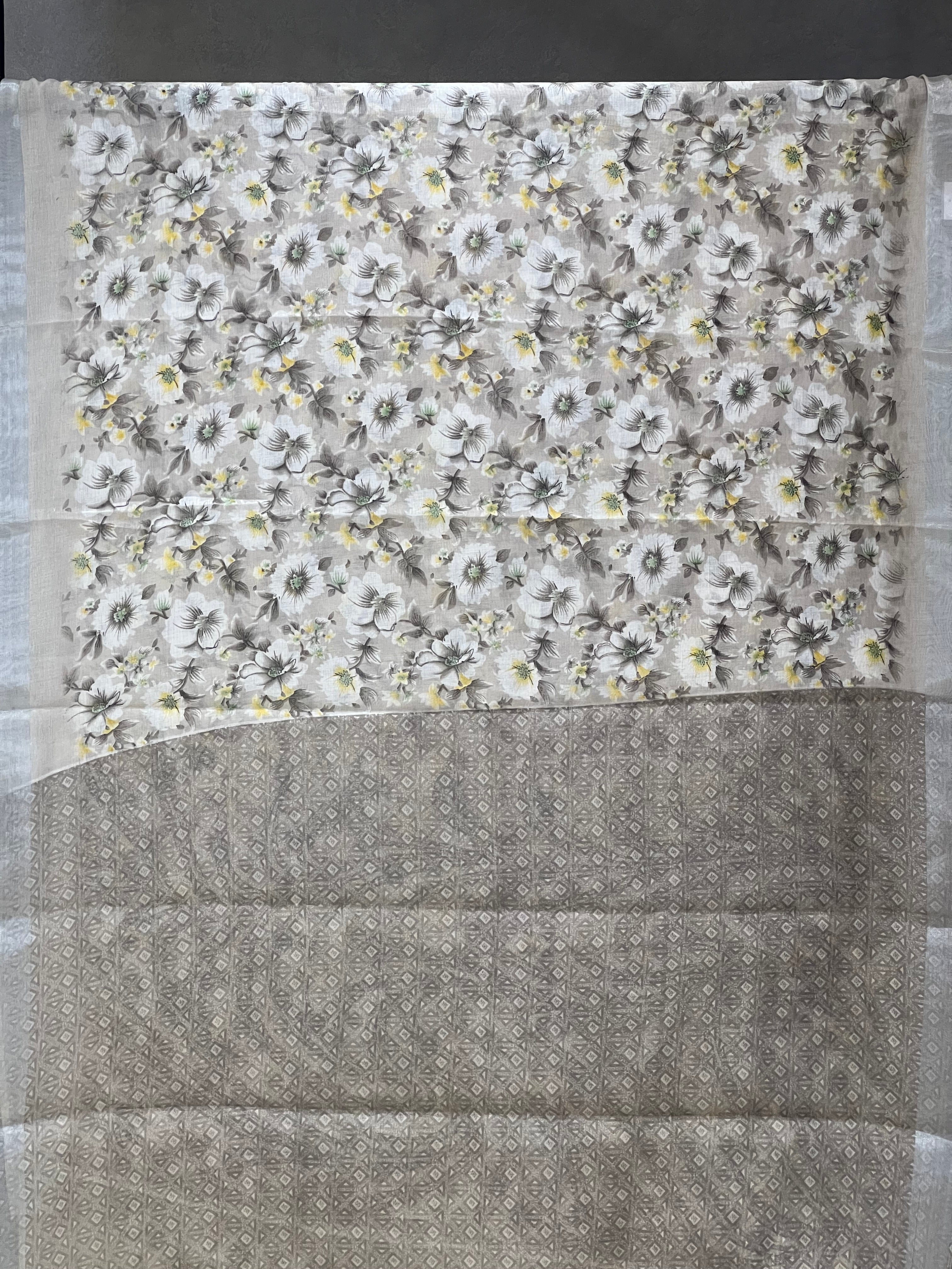 SEMI LINEN SAREE - 6066