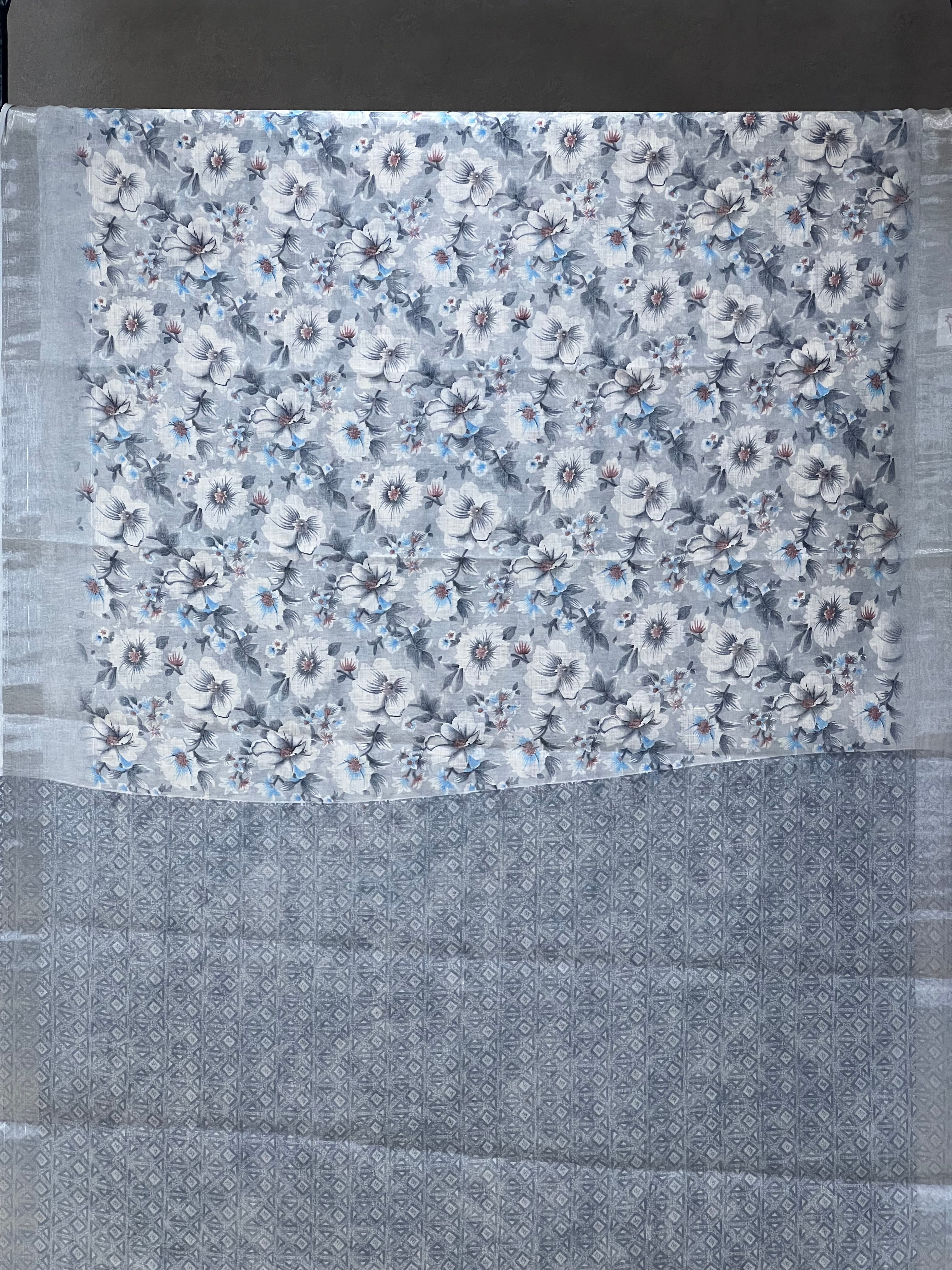 SEMI LINEN SAREE - 6066