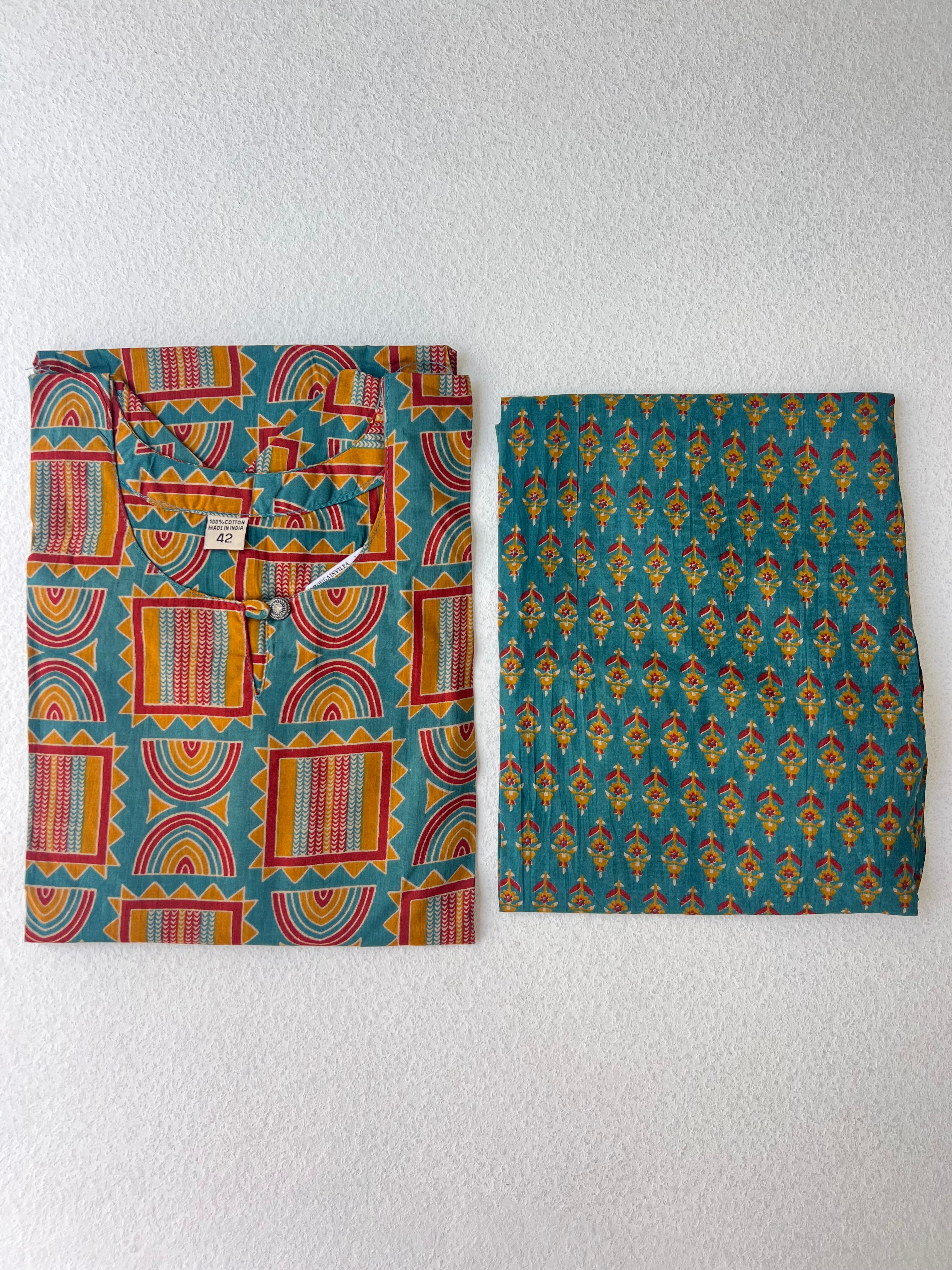 COTTON KURTHA SET 1.1