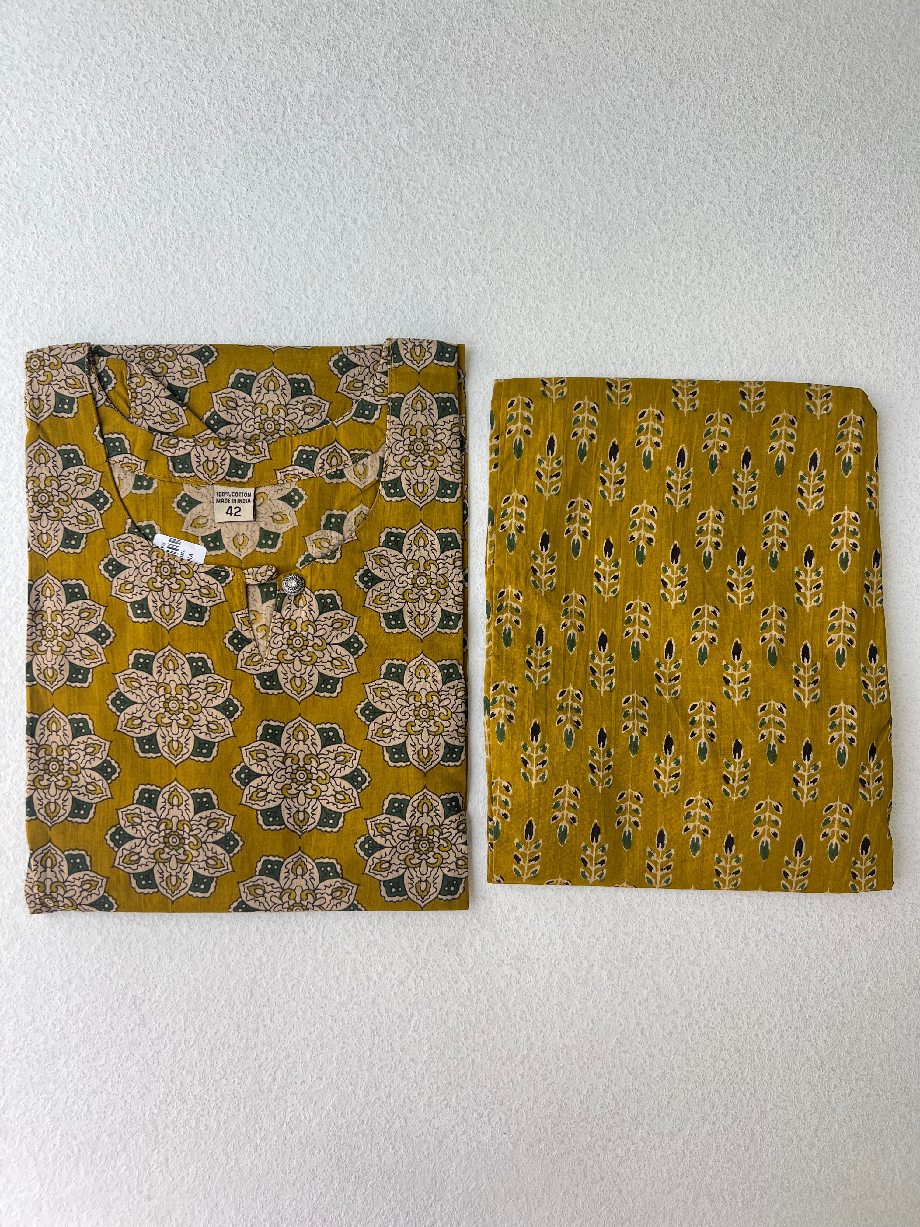 COTTON KURTHA SET 1.2