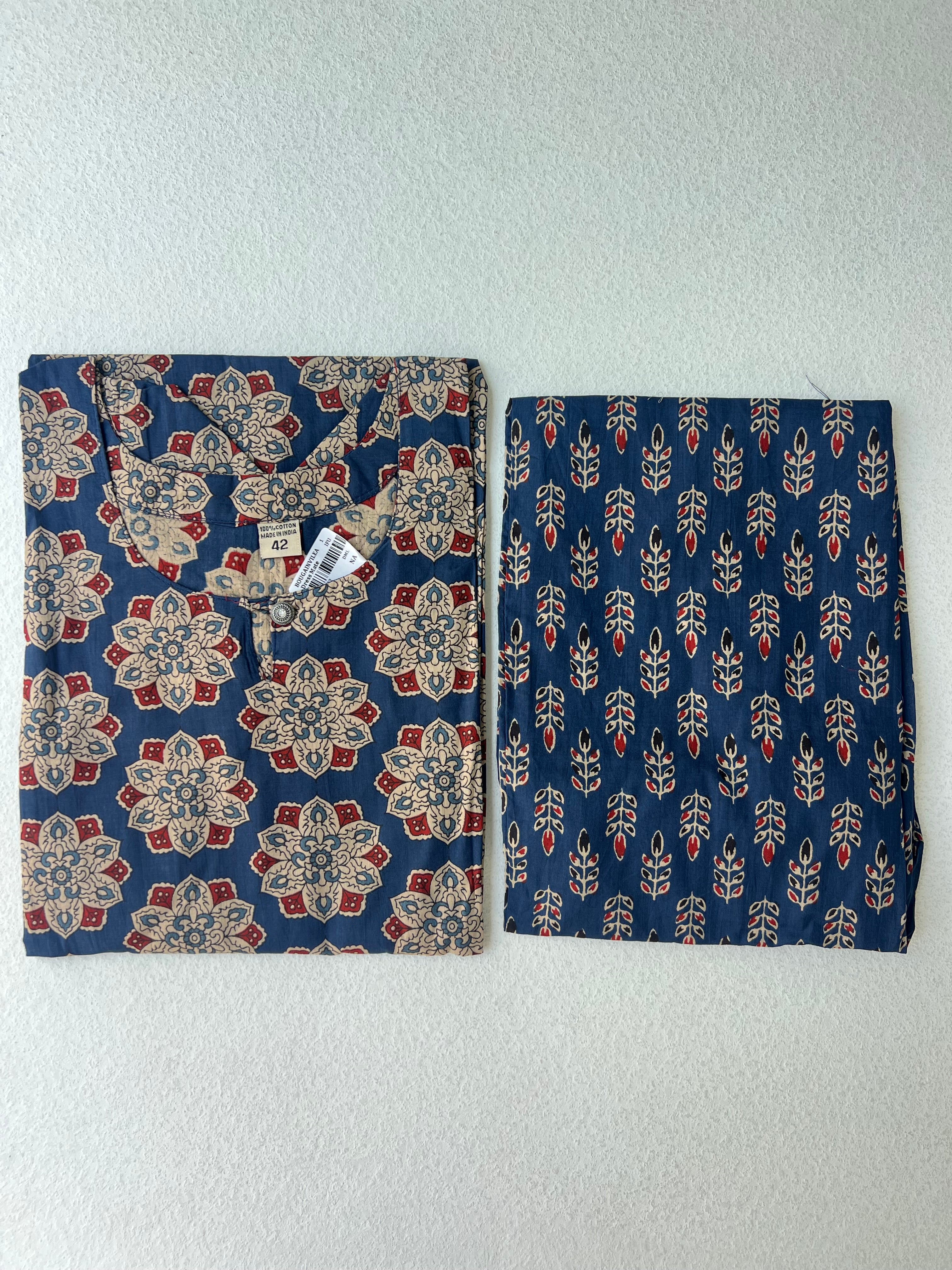 COTTON KURTHA SET 1.4
