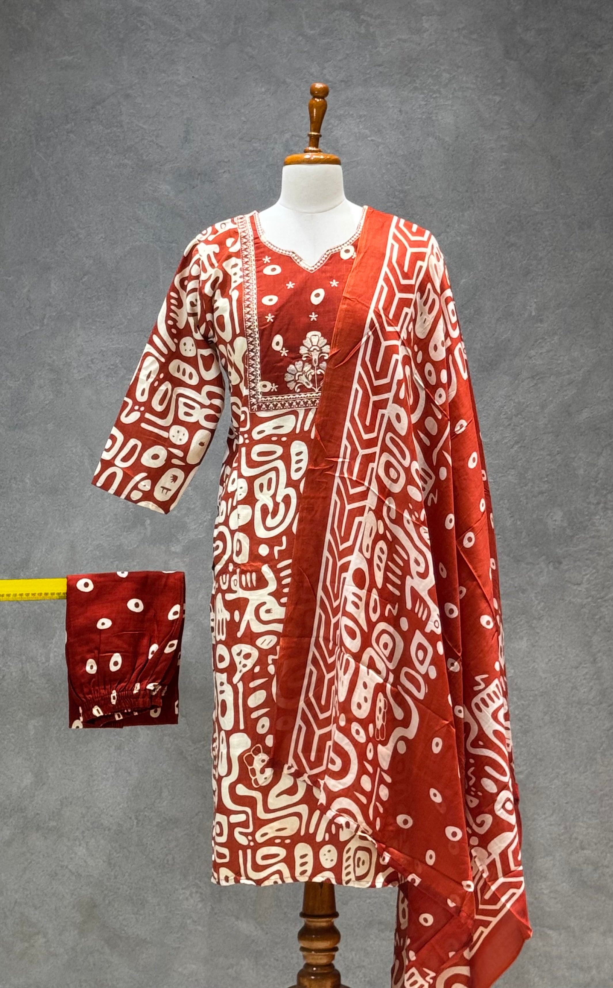 SALWAR SET ORANGE