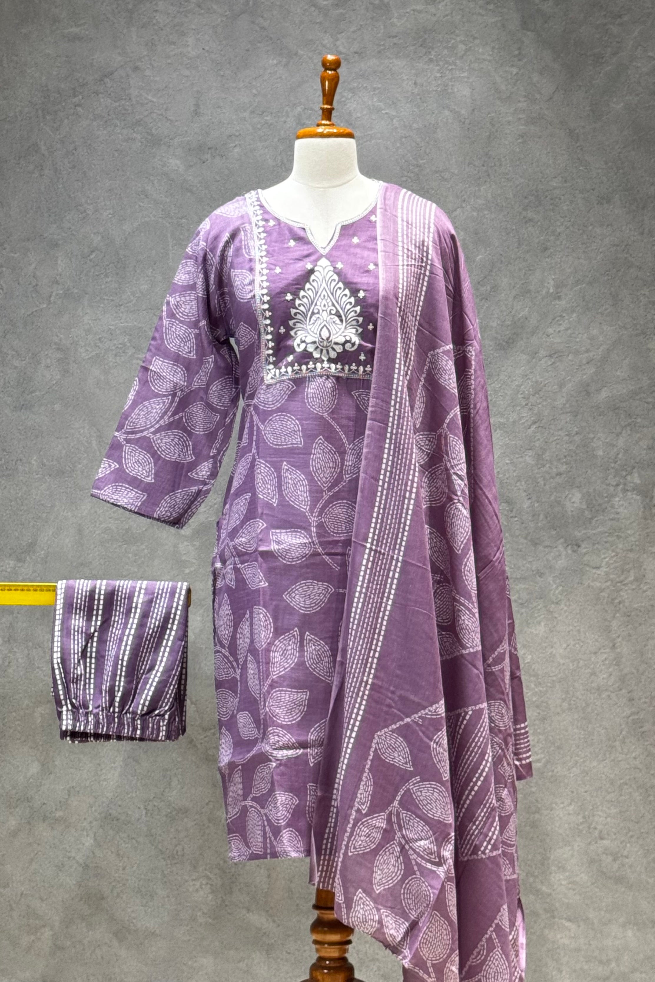 SALWAR SET PURPLE