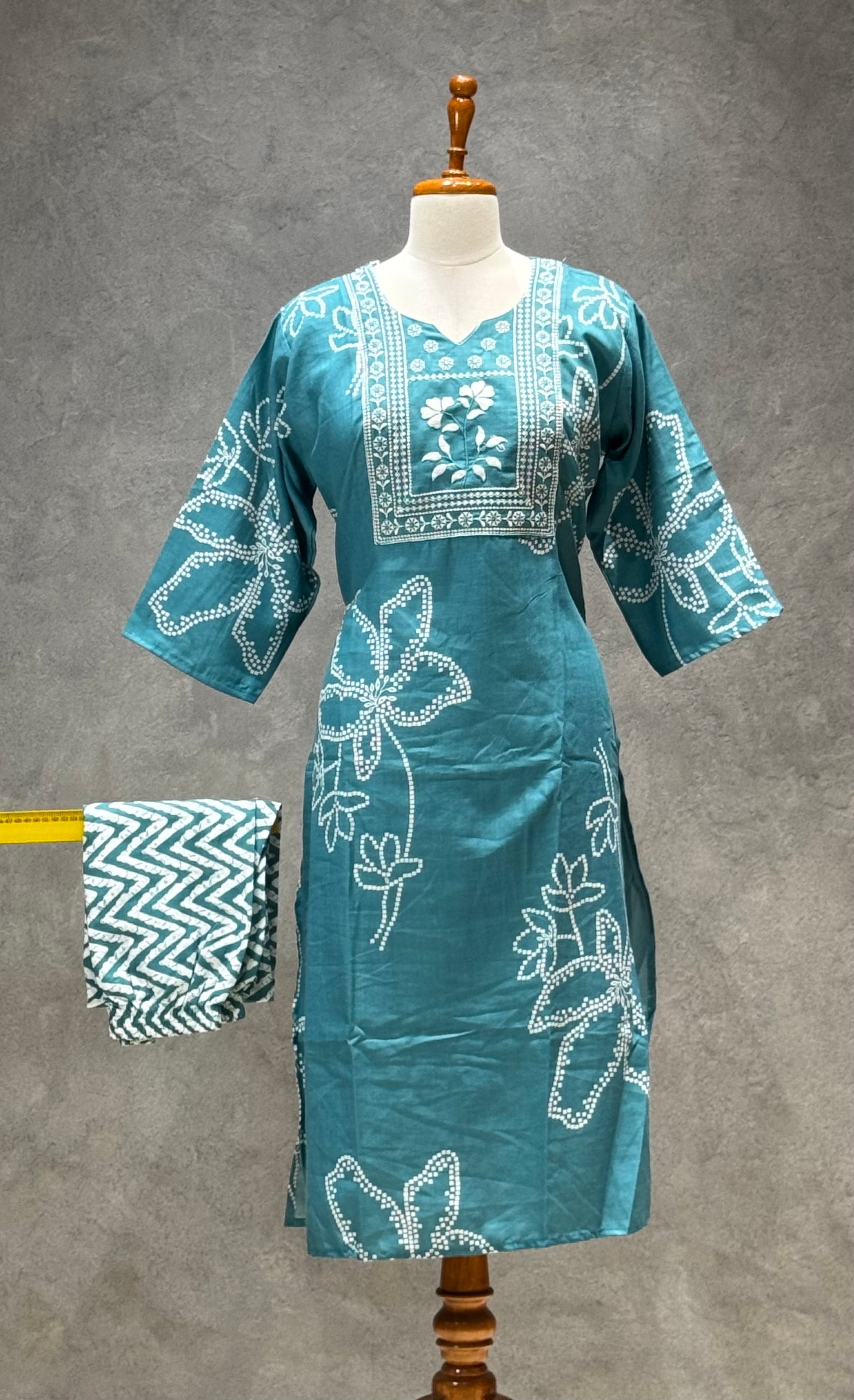 SALWAR SET RAMA GREEN