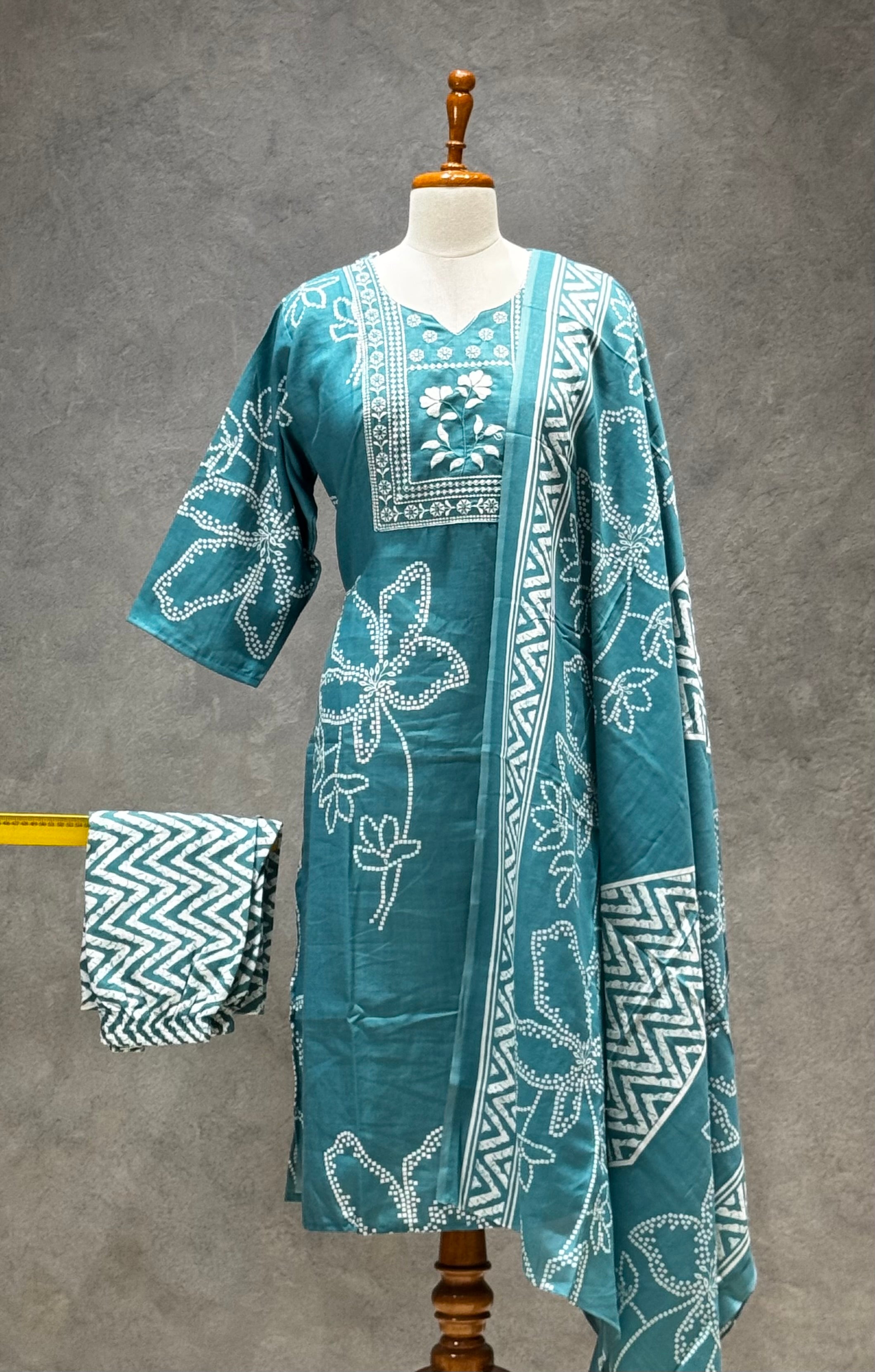 SALWAR SET RAMA GREEN