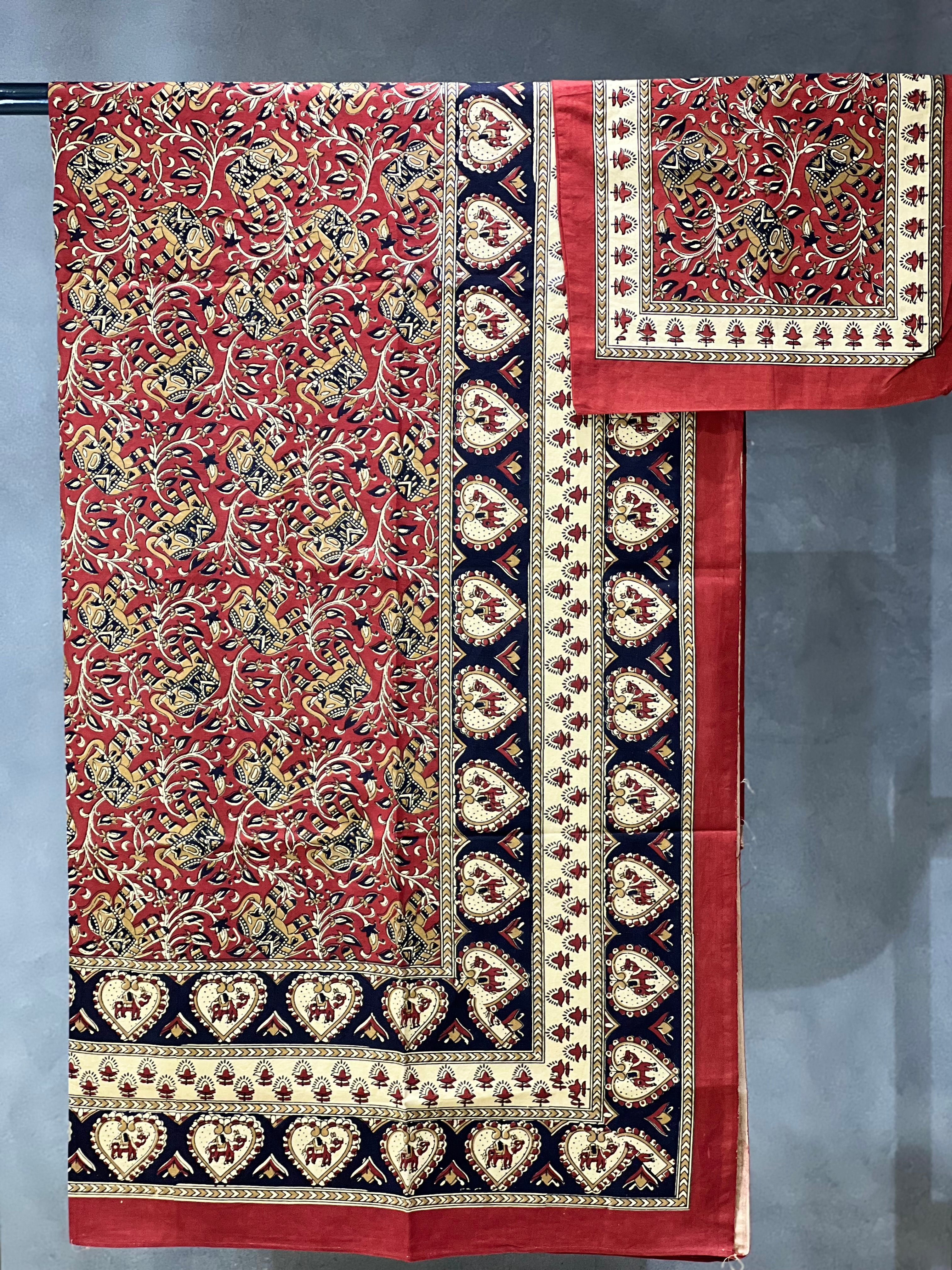 JAIPUR KALAMKARI PRINTED BEDSPREADS-1.24