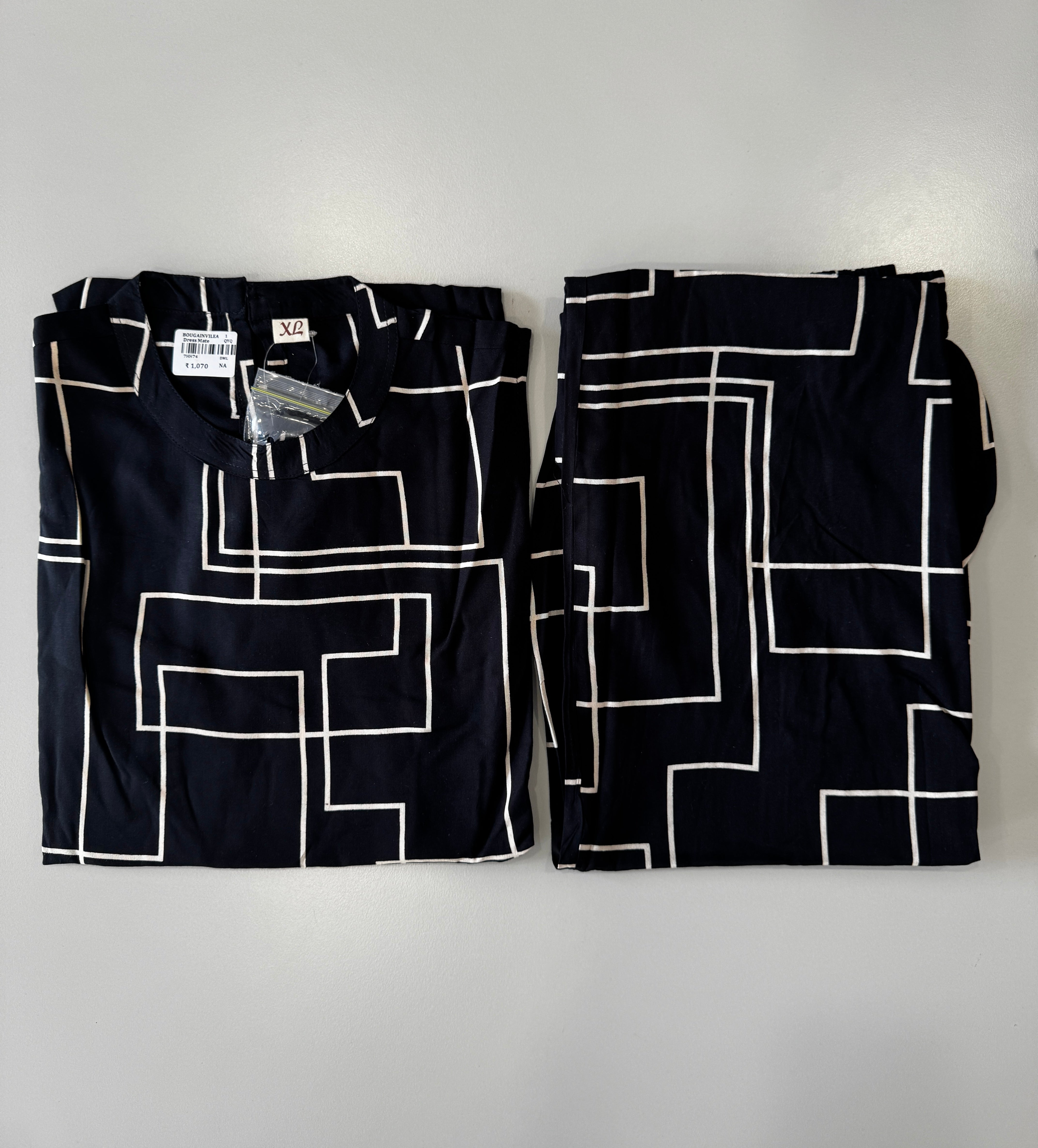 CASUAL WEAR CO-ORD SETS(BLACK)
