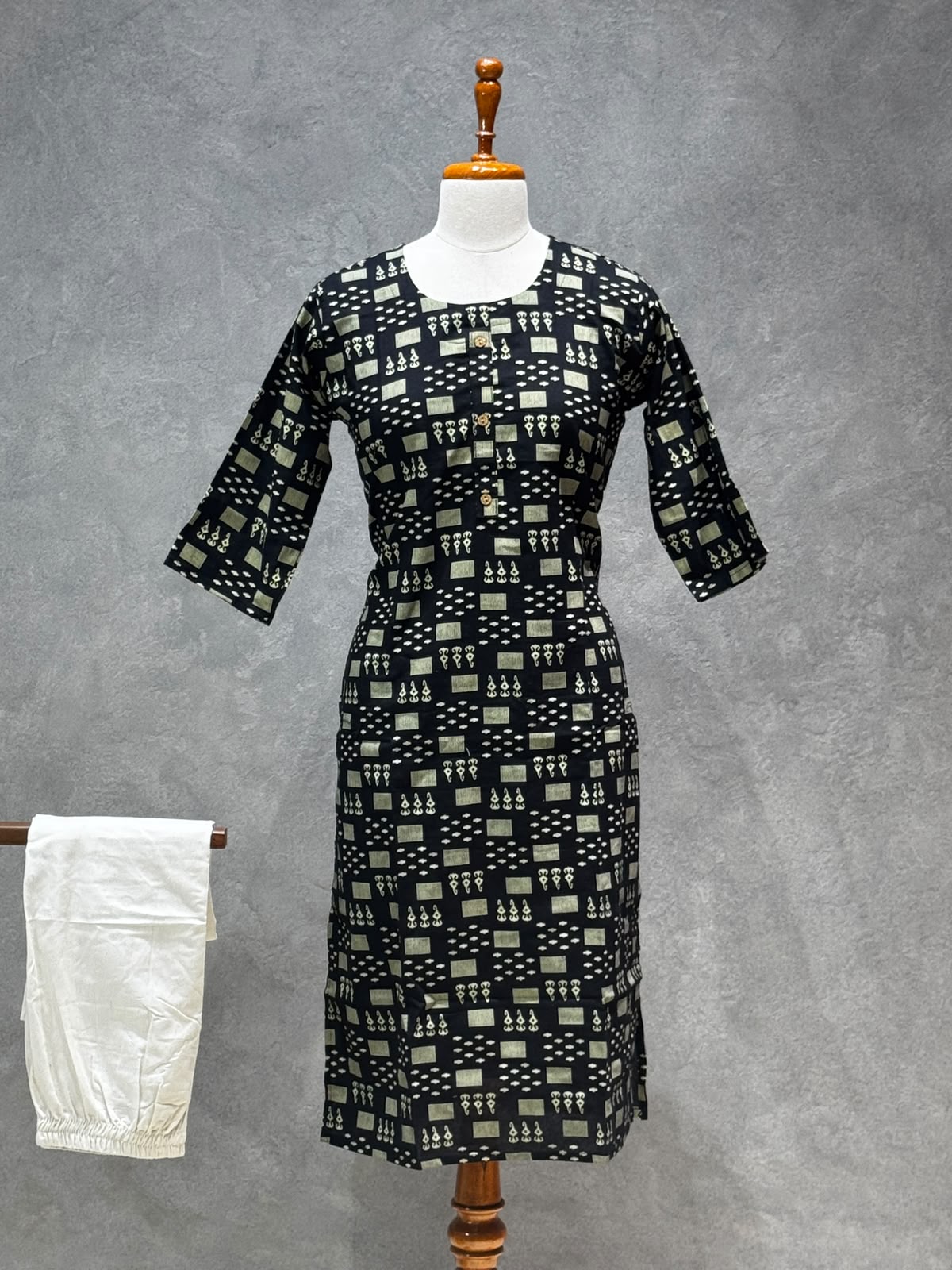 KURTHI SET BLACK