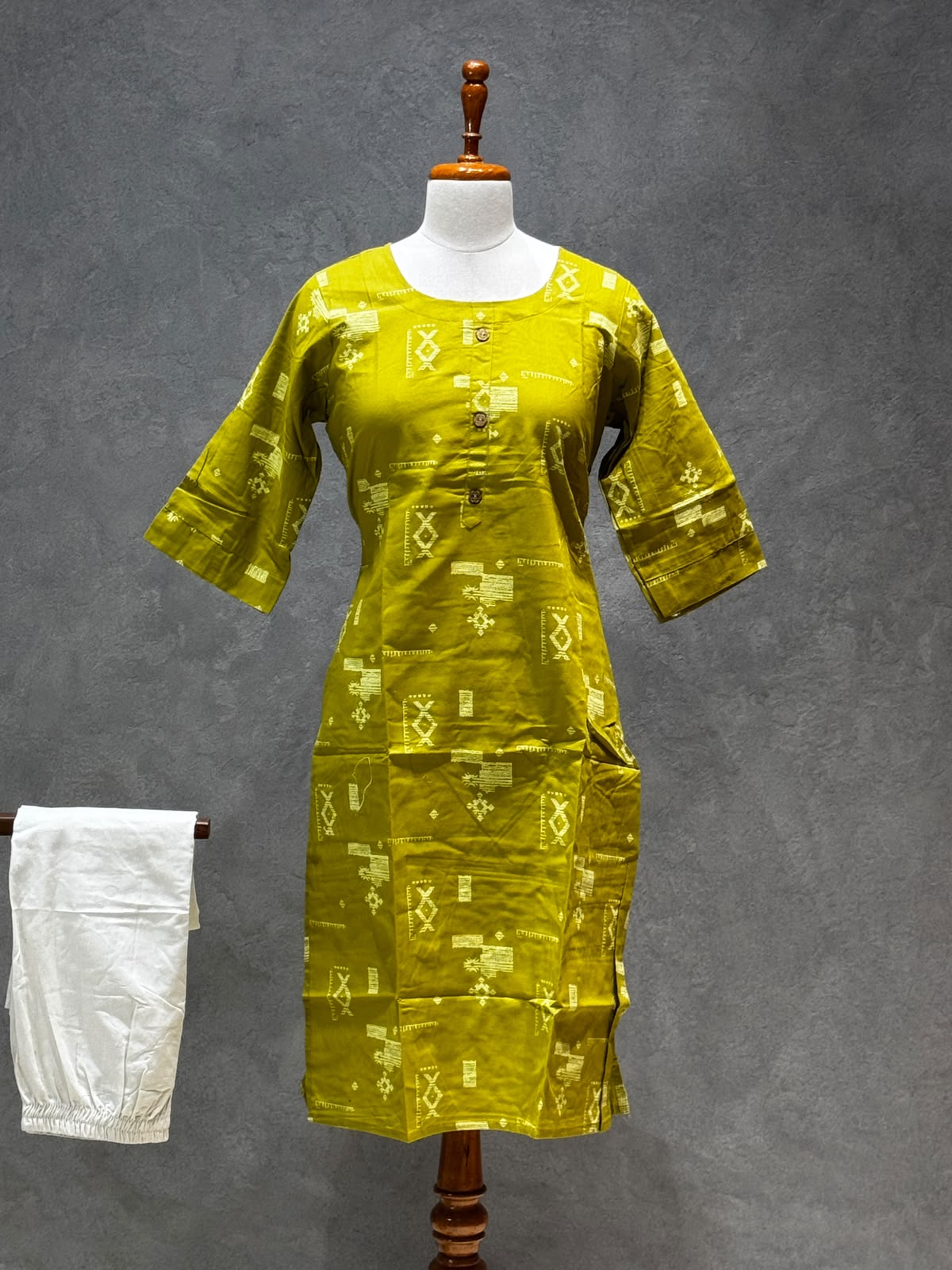 KURTHI SET MUSTARD