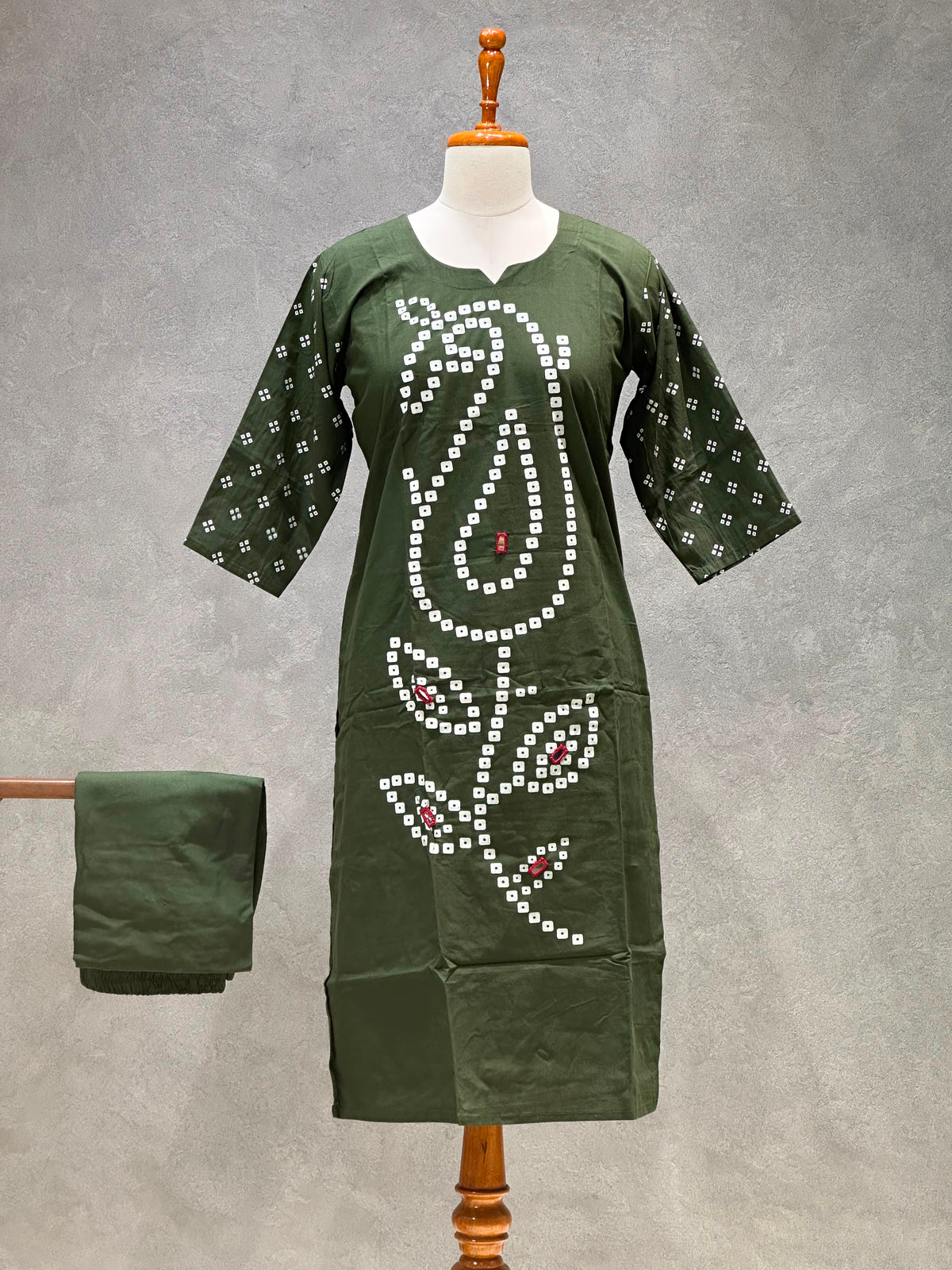 OLIVE GREEN SALWAR SET