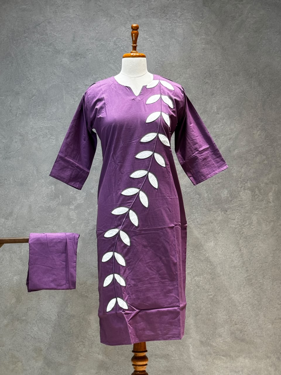 KURTHA SET ( EGGPLANT PURPLE)