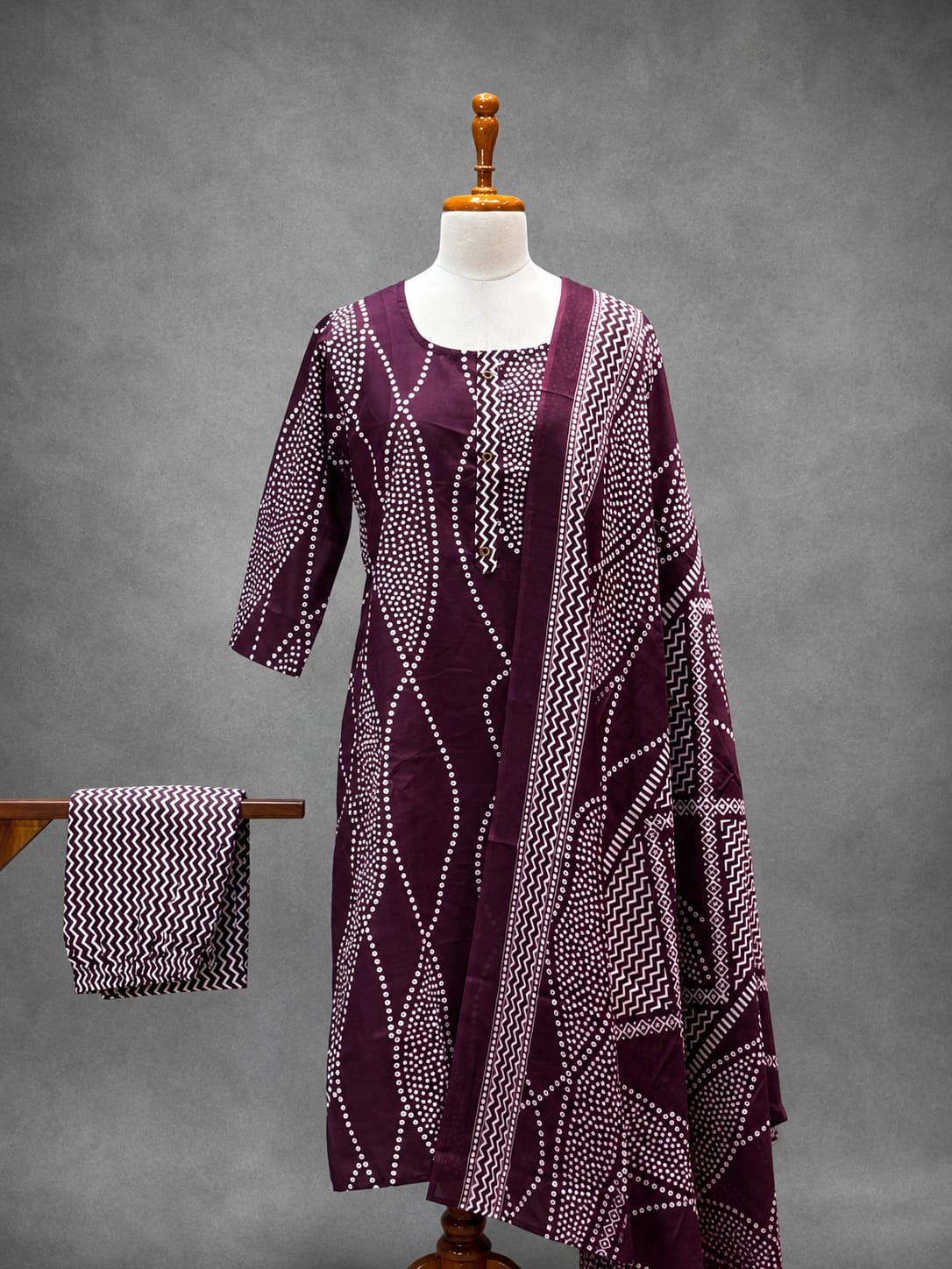 SALWAR SET - DARK WINE