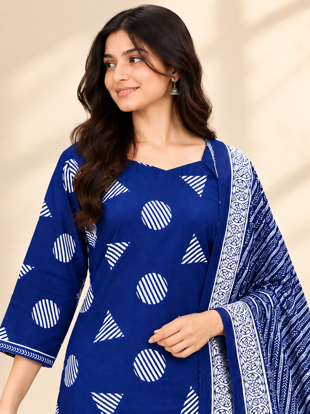 INDIGO GEOMETRY SALWAR SET